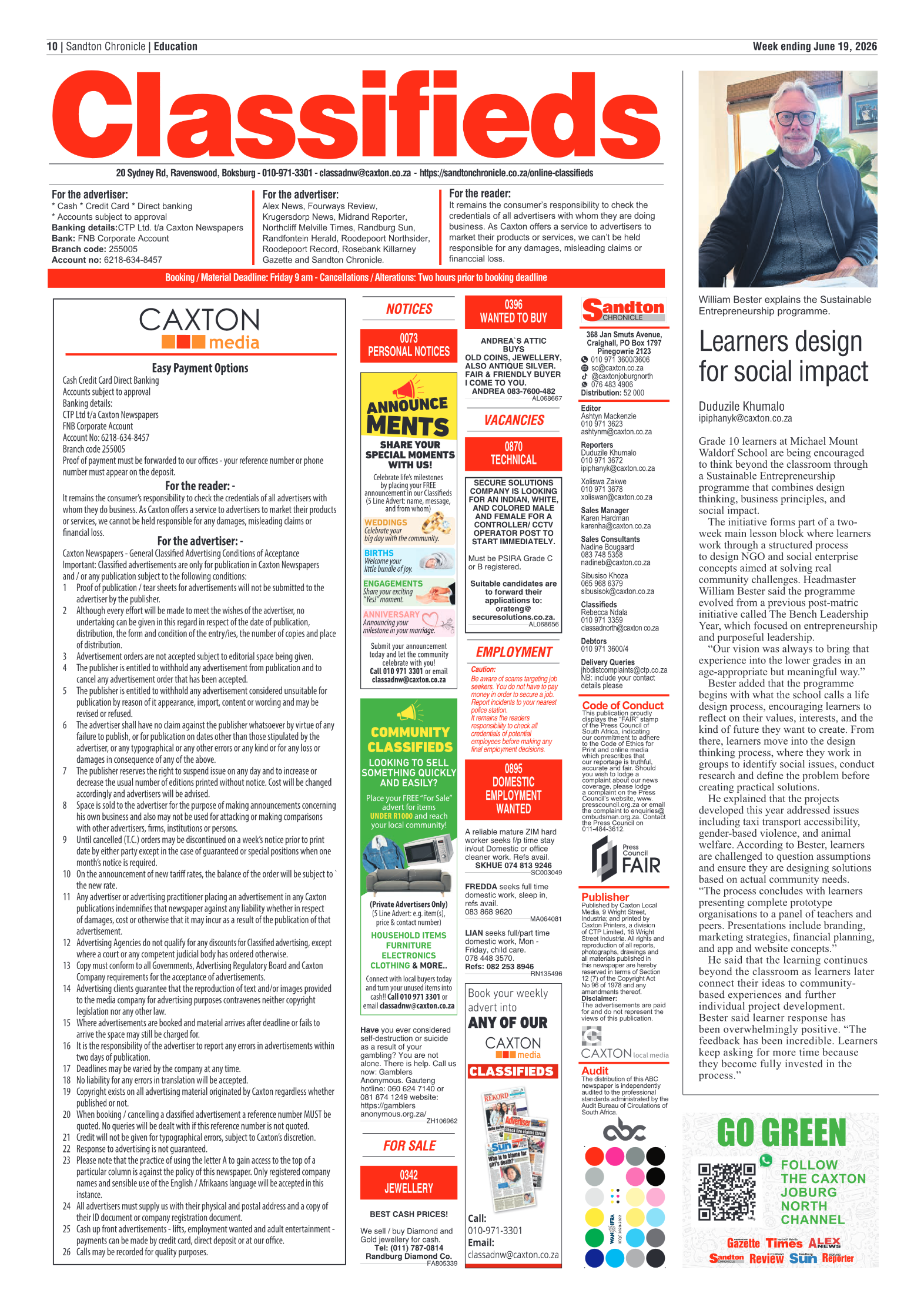 Sandton Chronicle 19 June 2026 page 10