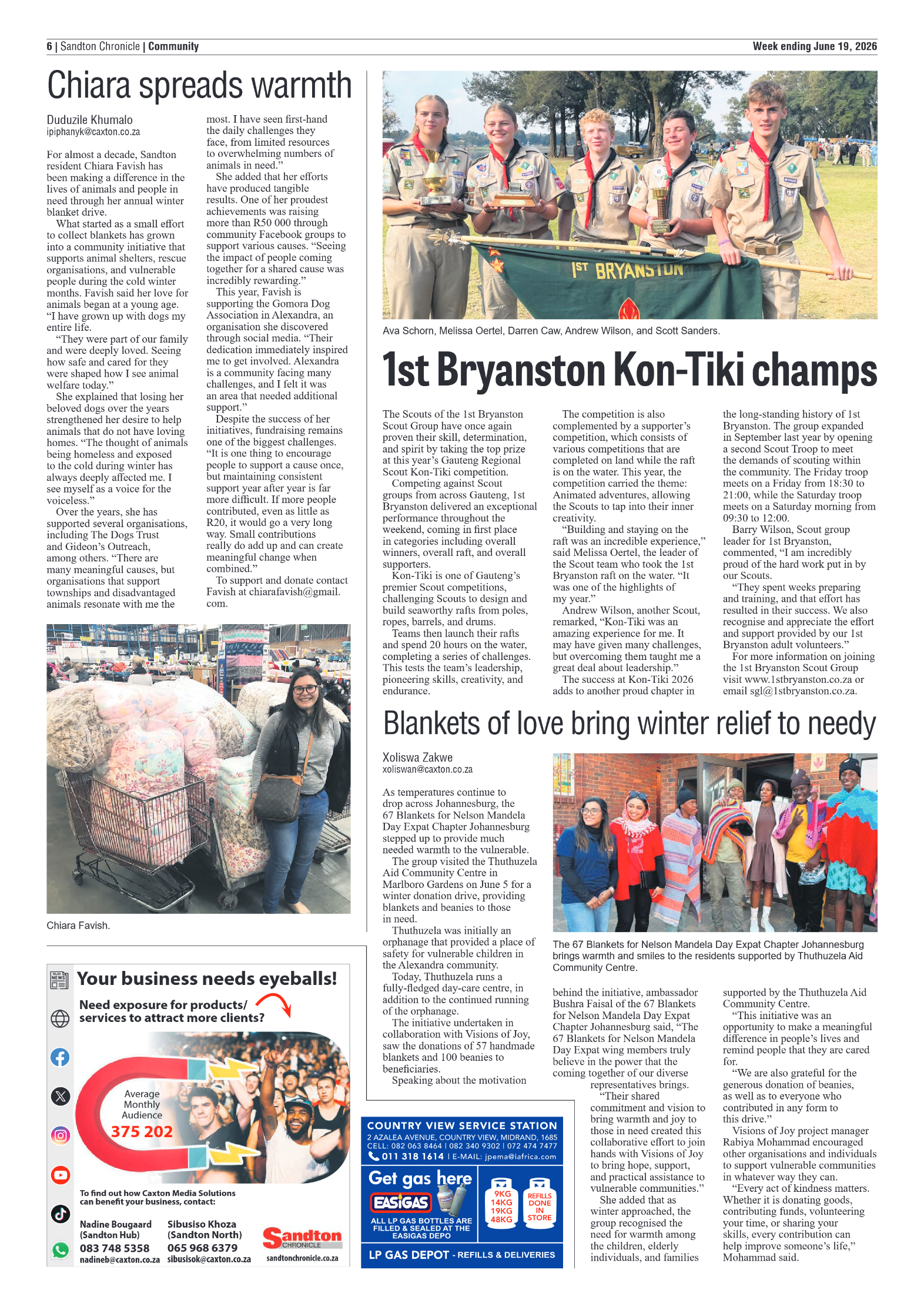 Sandton Chronicle 19 June 2026 page 6