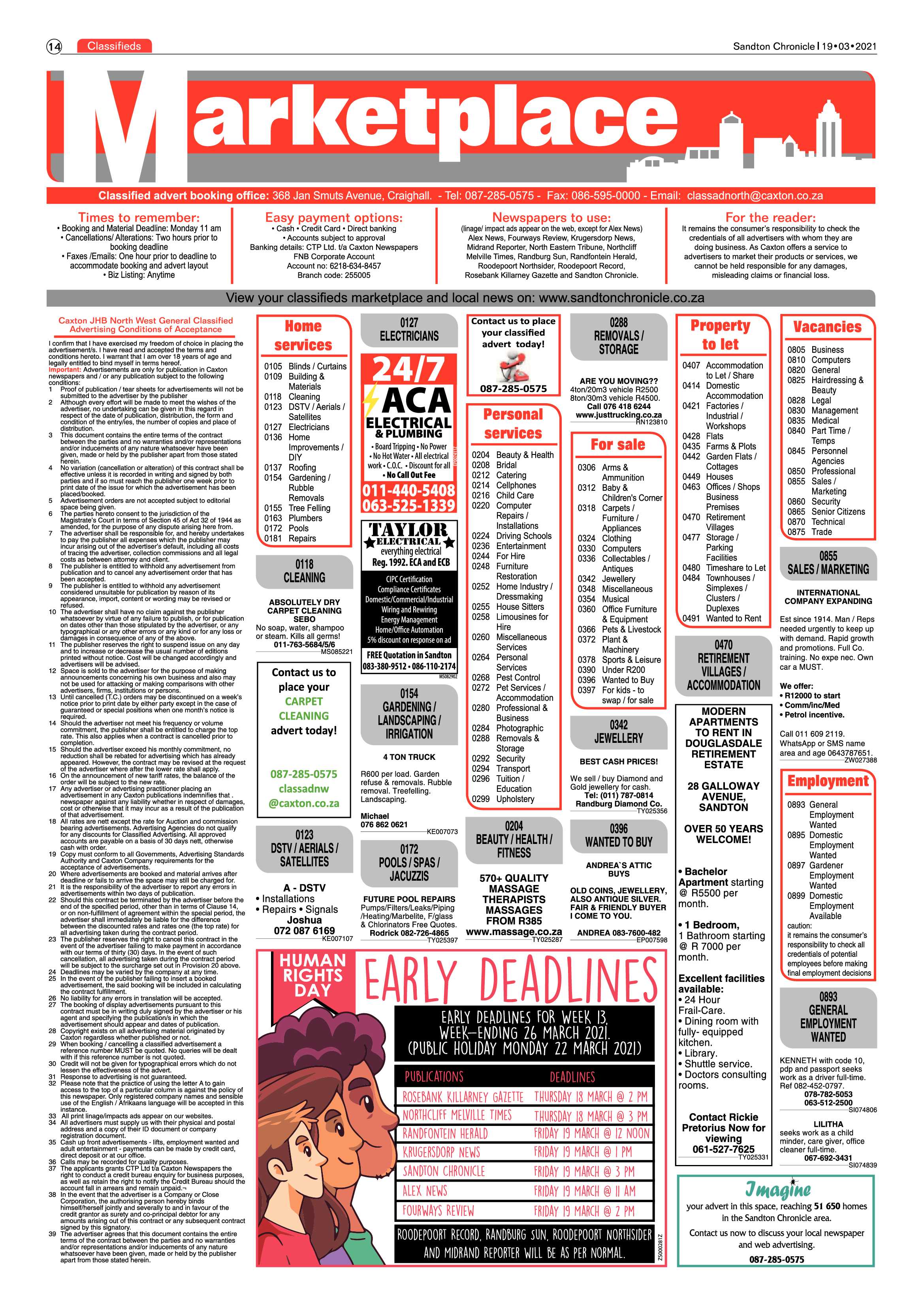 Sandton Chronicle 19 March 2021 page 14