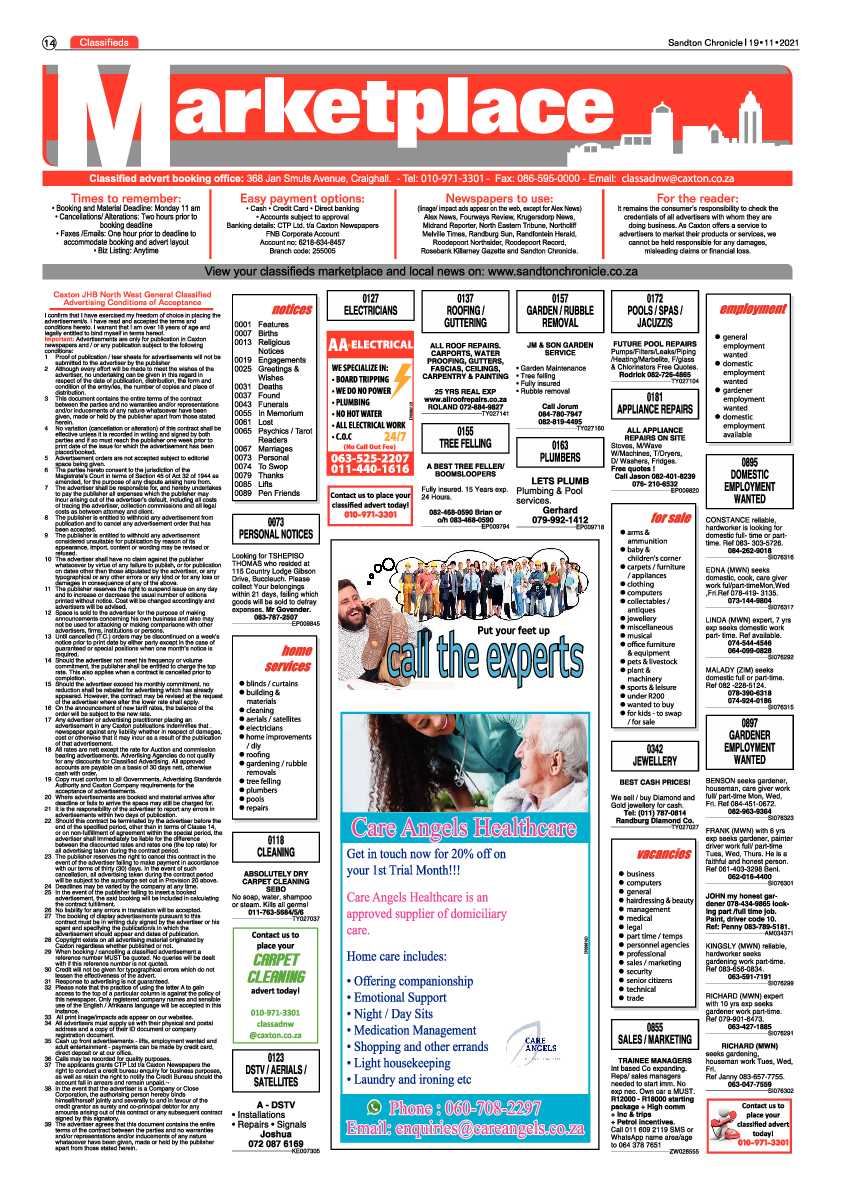 Sandton Chronicle 19 November2021 page 14