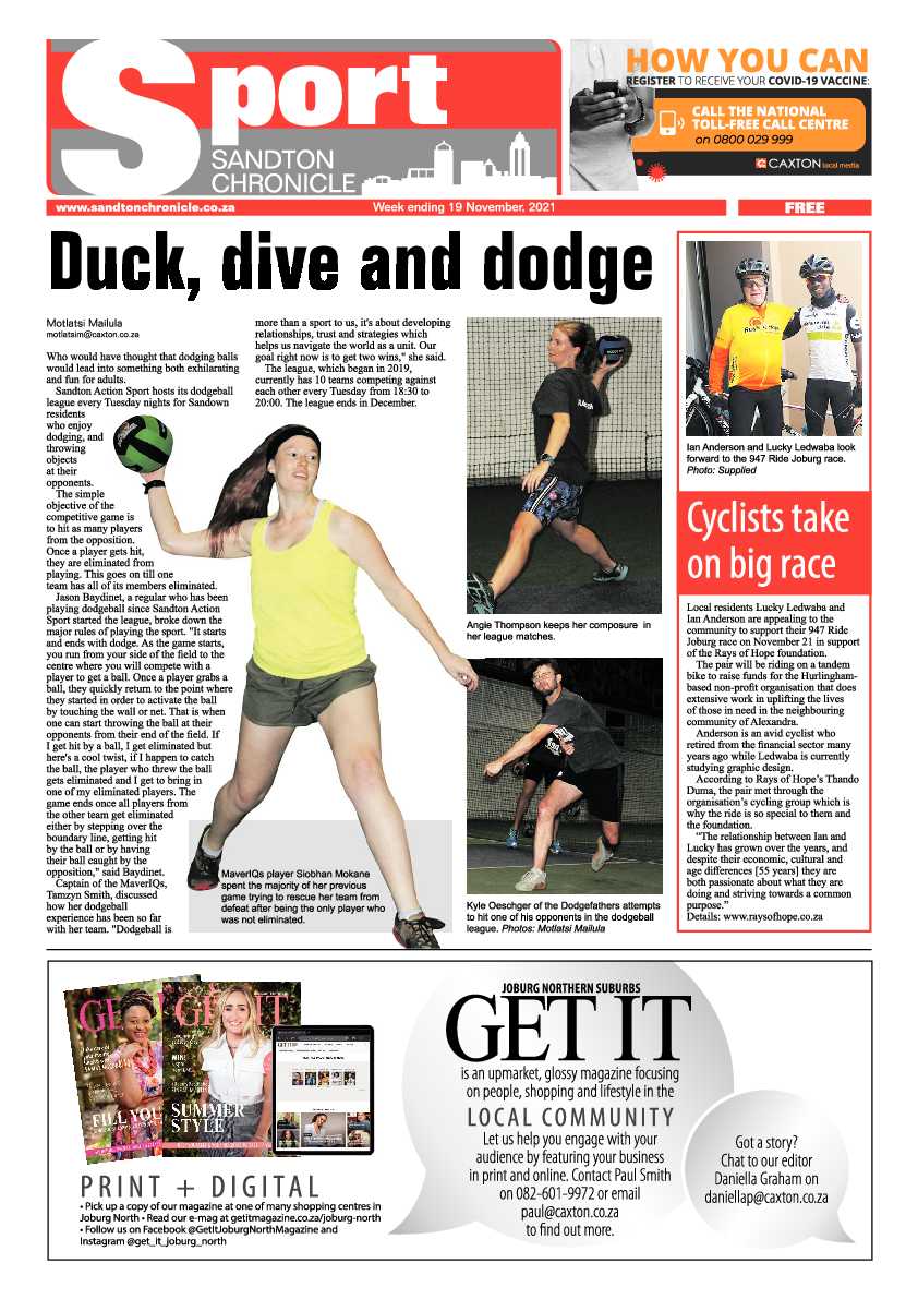 Sandton Chronicle 19 November2021 page 16