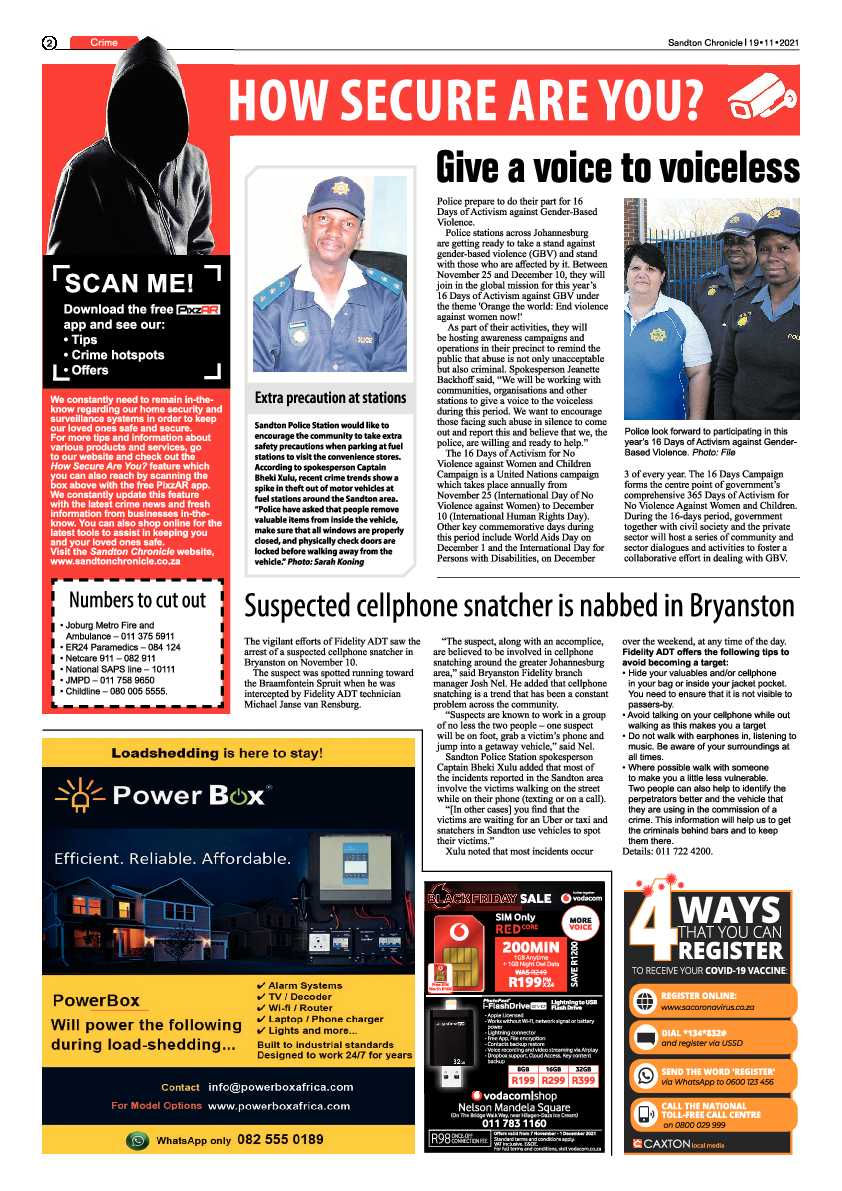 Sandton Chronicle 19 November2021 page 2