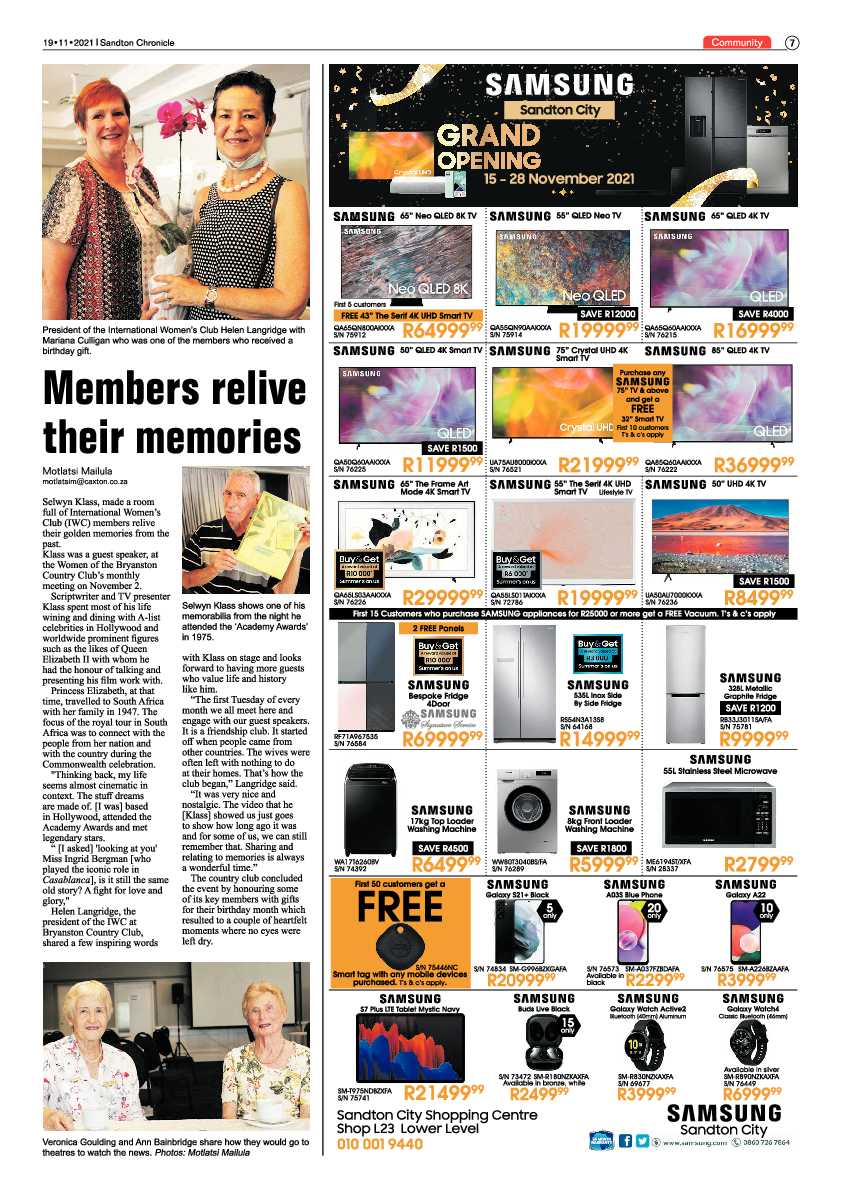 Sandton Chronicle 19 November2021 page 7