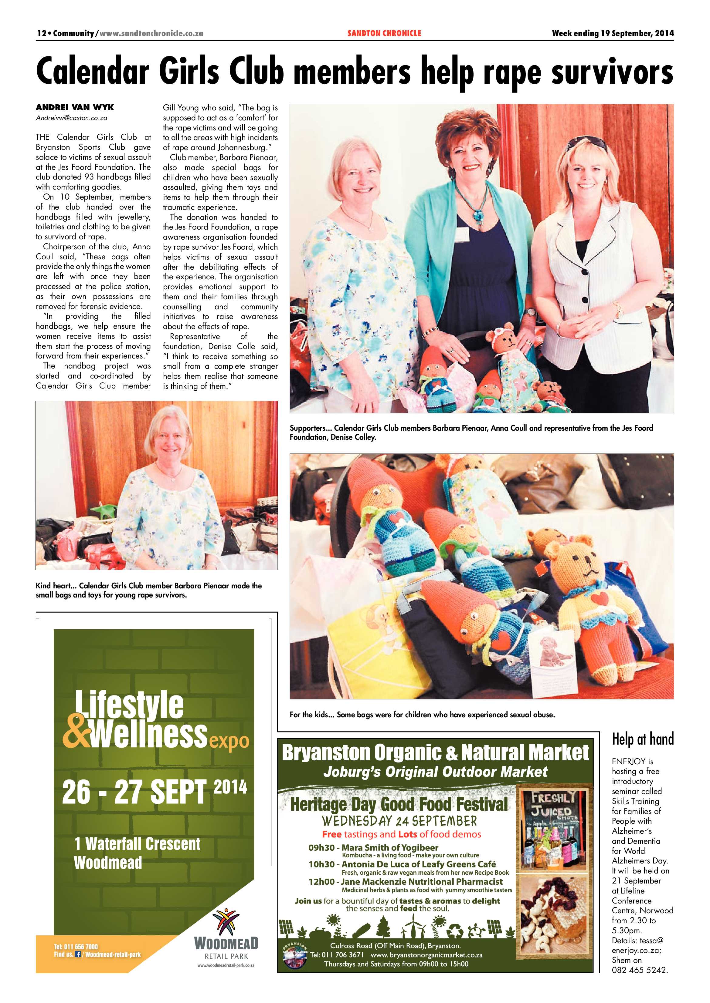 Sandton Chronicle 19 September 2014 page 12