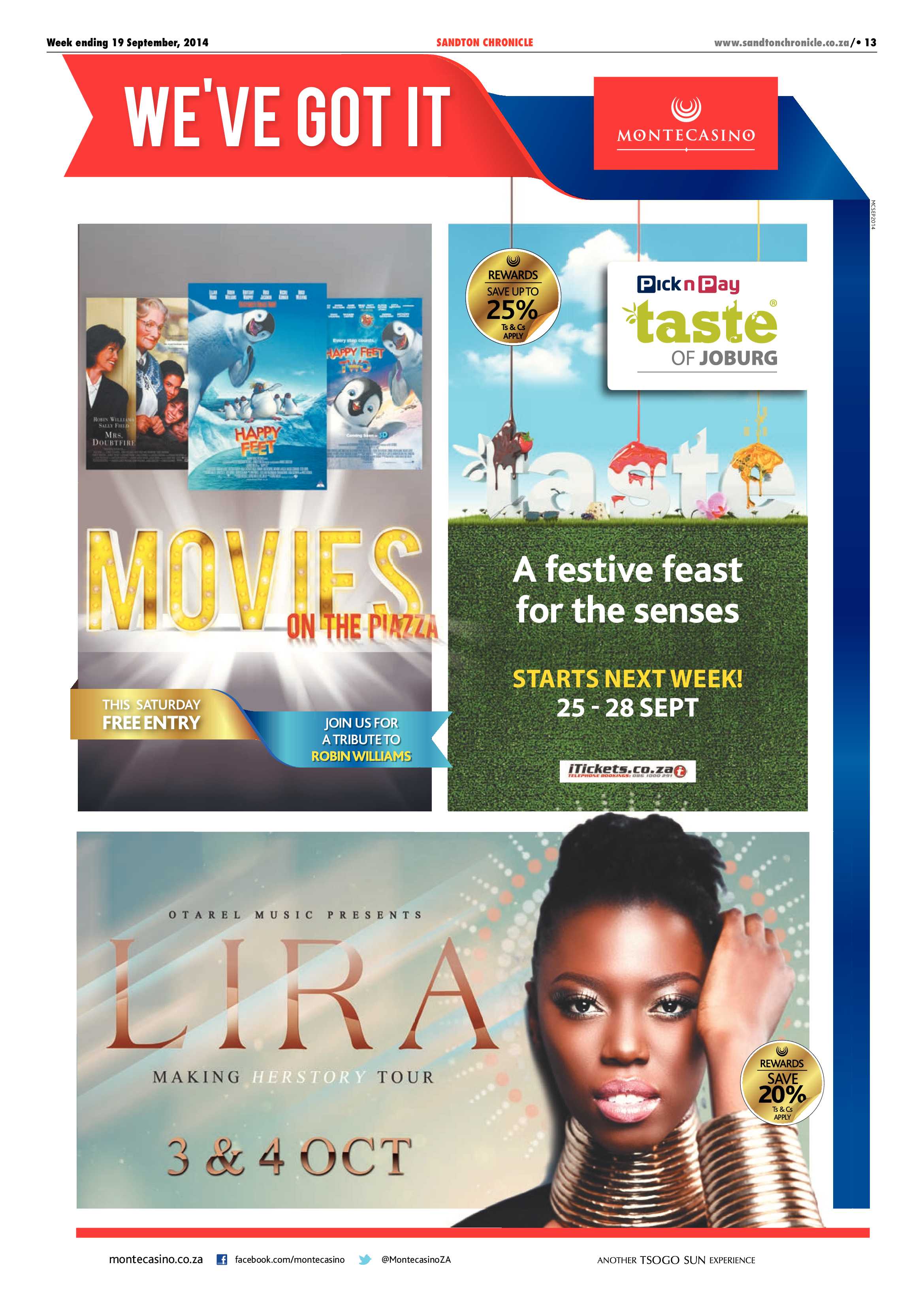 Sandton Chronicle 19 September 2014 page 13