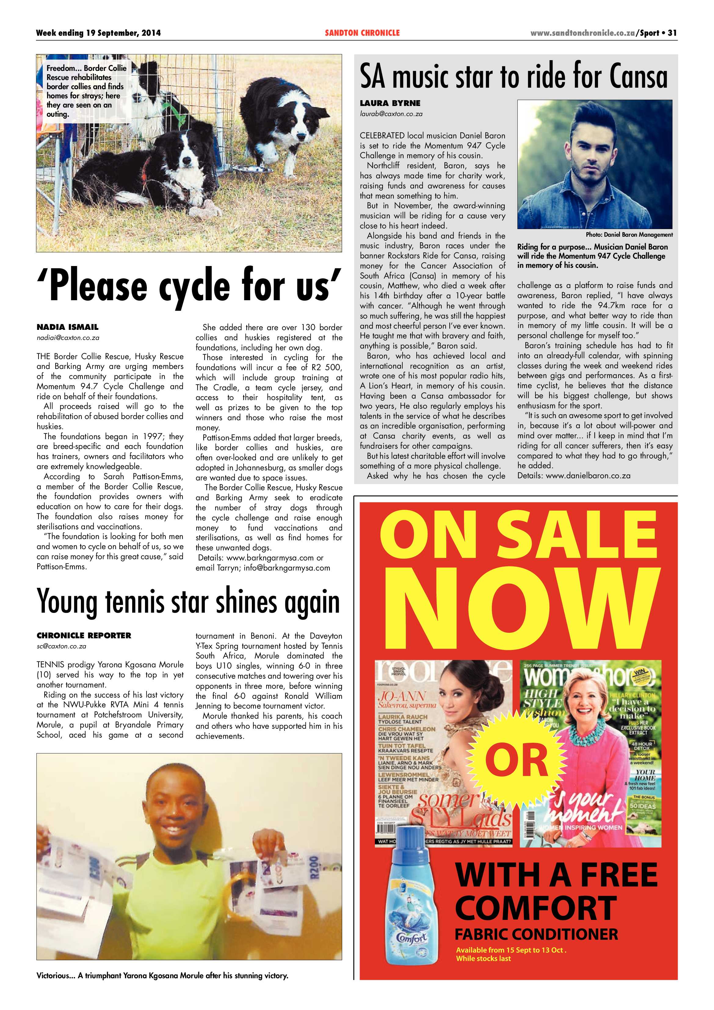 Sandton Chronicle 19 September 2014 page 31
