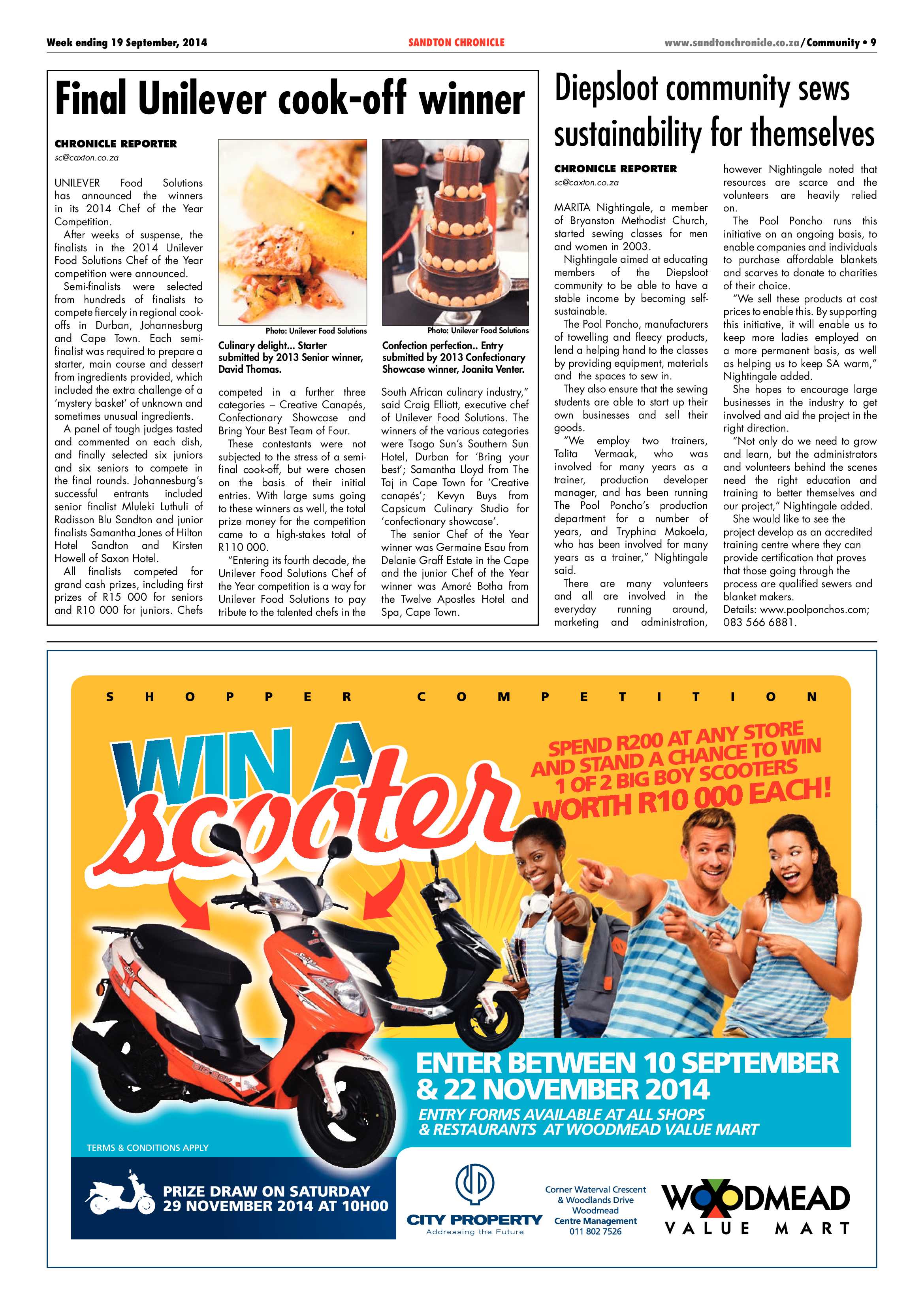 Sandton Chronicle 19 September 2014 page 9