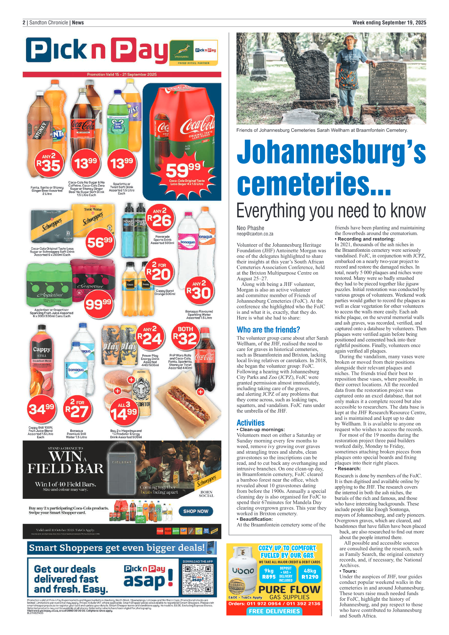 Sandton Chronicle 19 September 2025 page 2