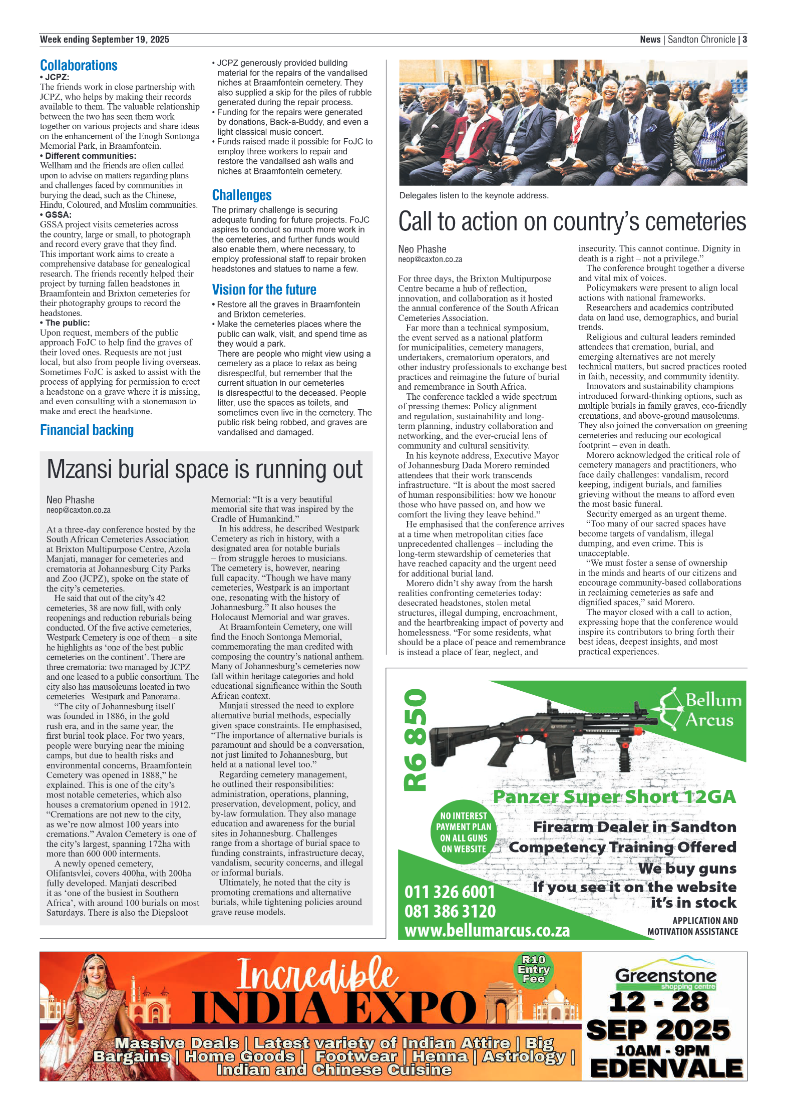 Sandton Chronicle 19 September 2025 page 3