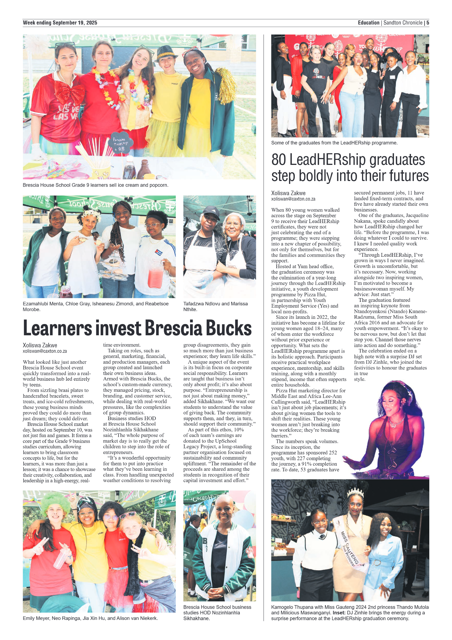 Sandton Chronicle 19 September 2025 page 5