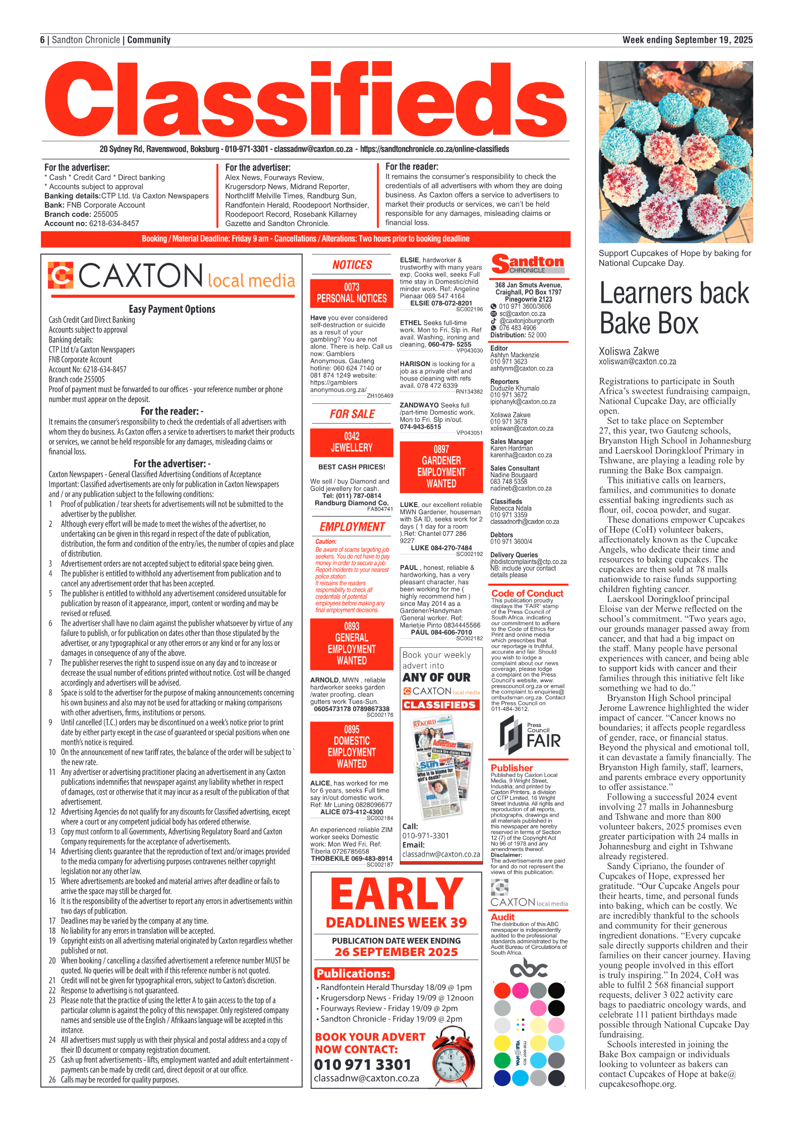Sandton Chronicle 19 September 2025 page 6