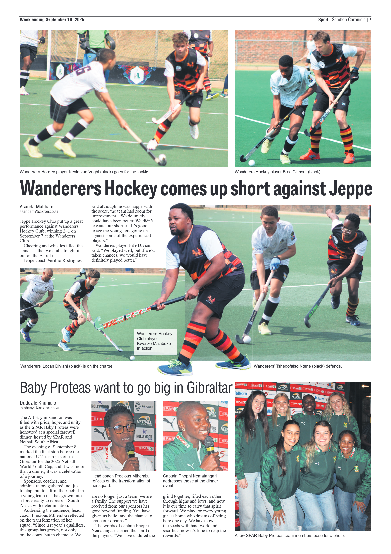 Sandton Chronicle 19 September 2025 page 7