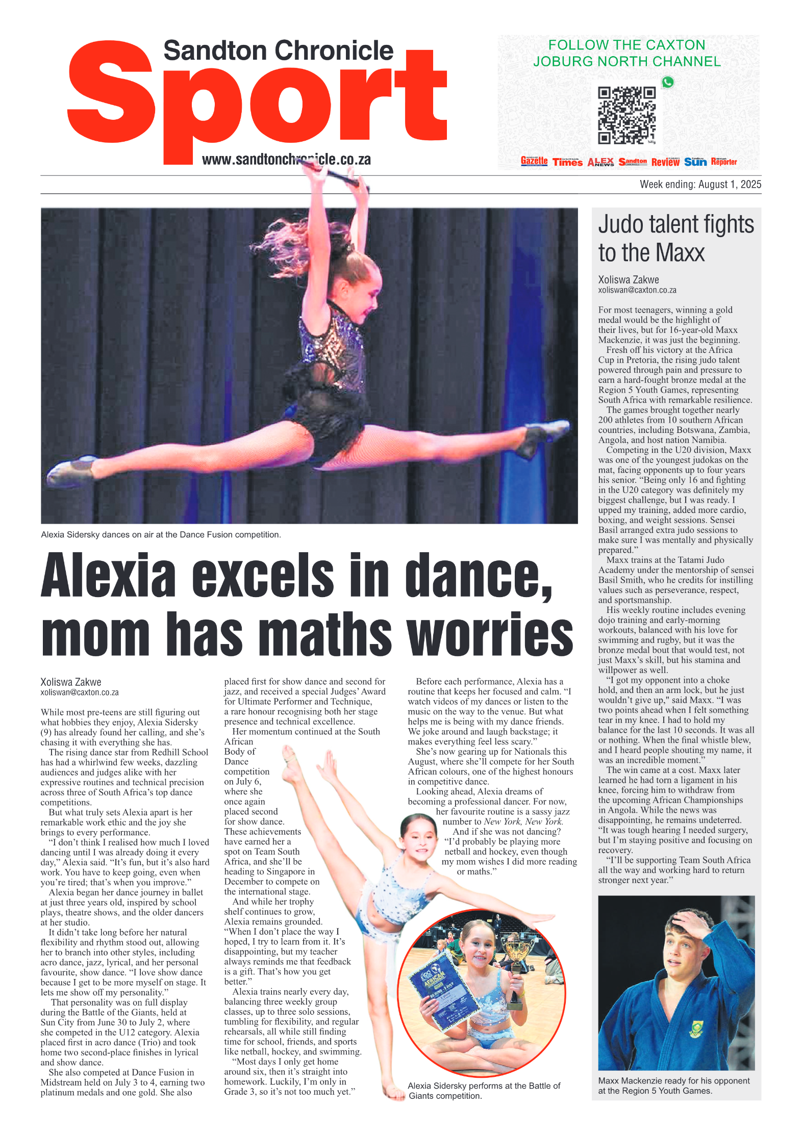 Sandton Chronicle 1 August 2025 page 20