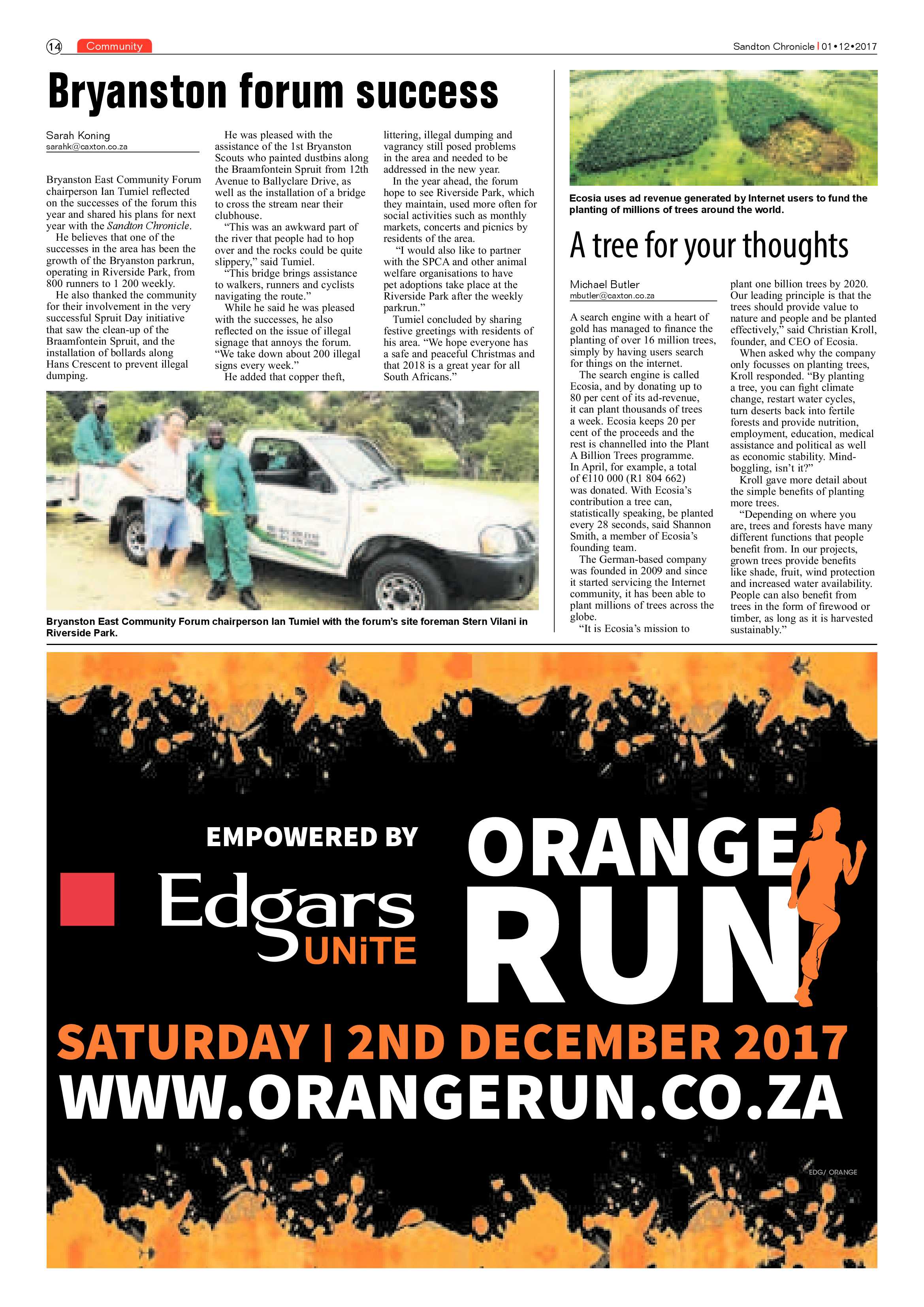 Sandton Chronicle  1 December page 14