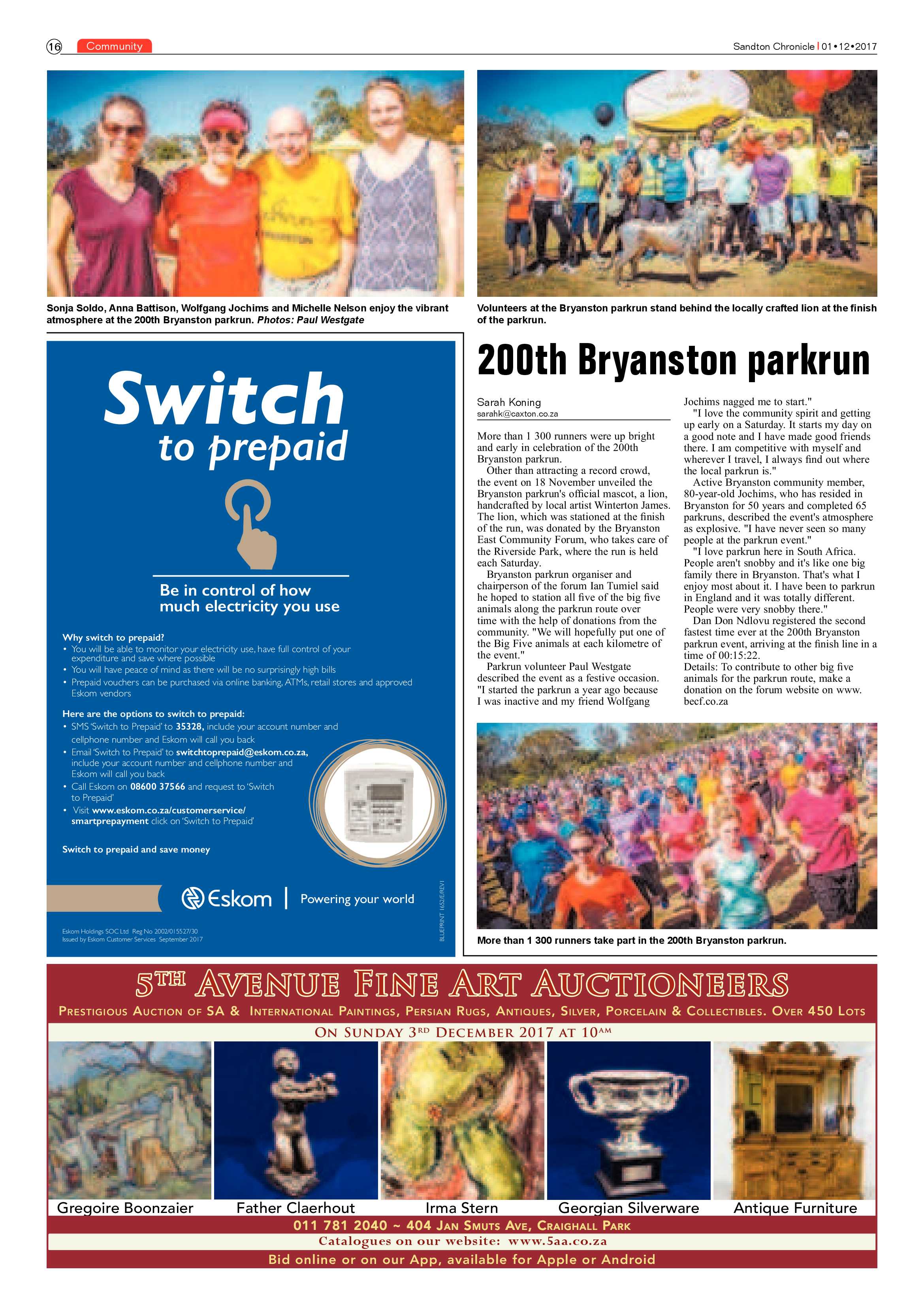 Sandton Chronicle  1 December page 16