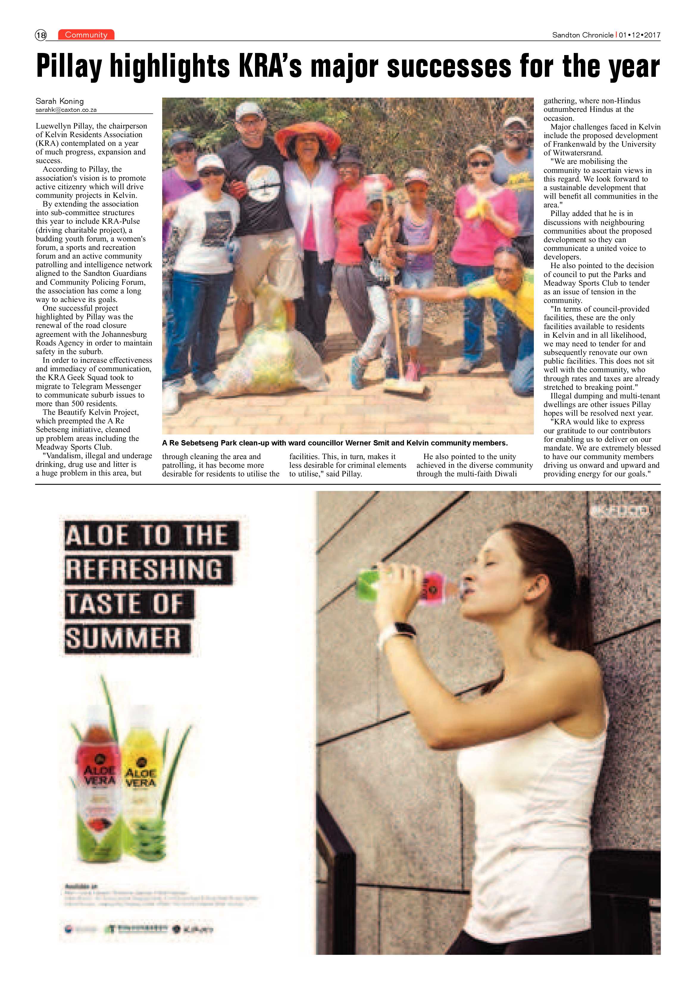 Sandton Chronicle  1 December page 18