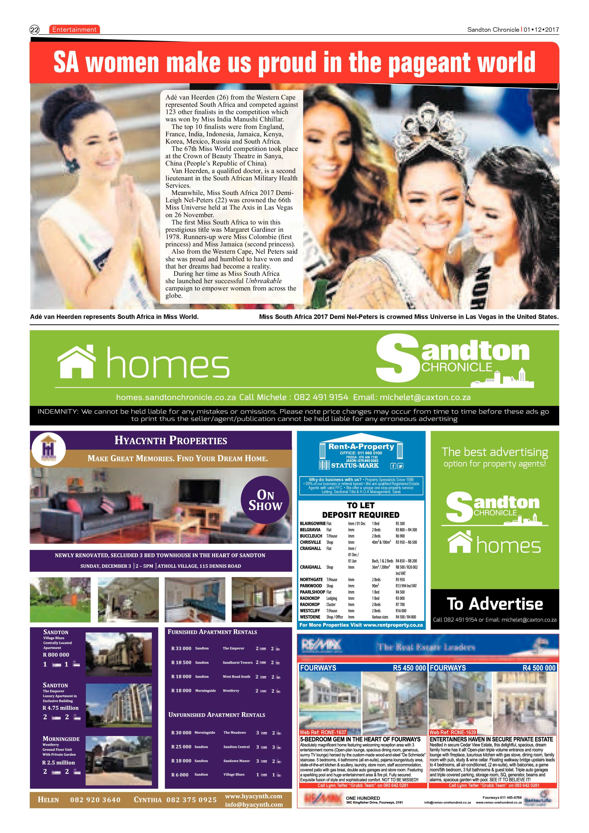 Sandton Chronicle  1 December page 22