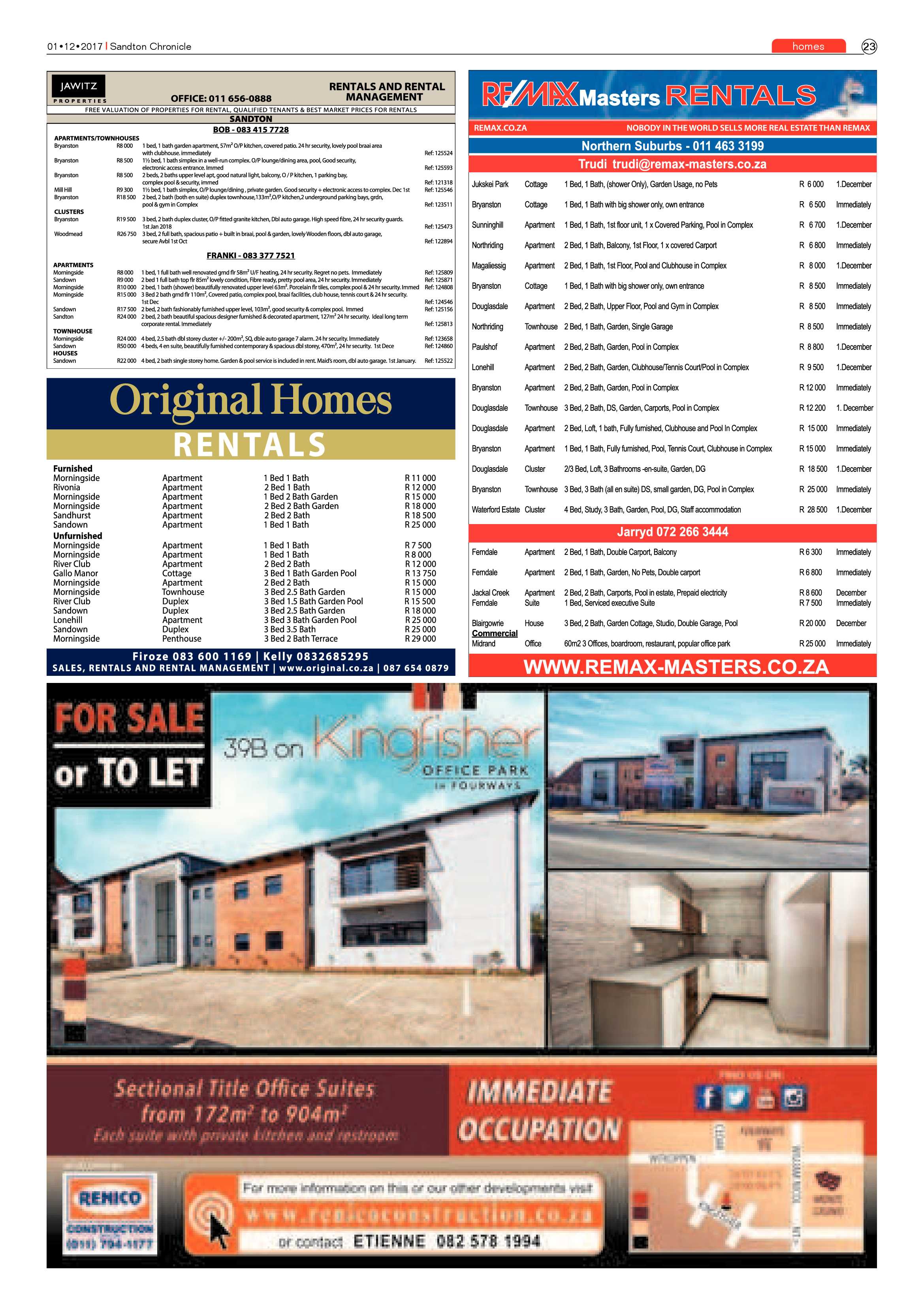 Sandton Chronicle  1 December page 23