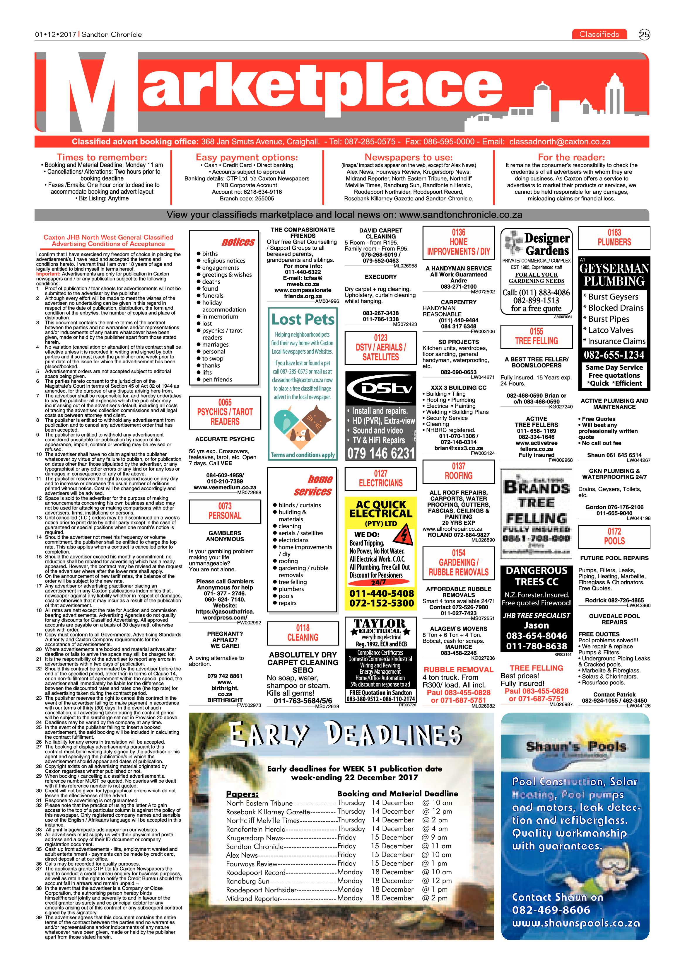 Sandton Chronicle  1 December page 25