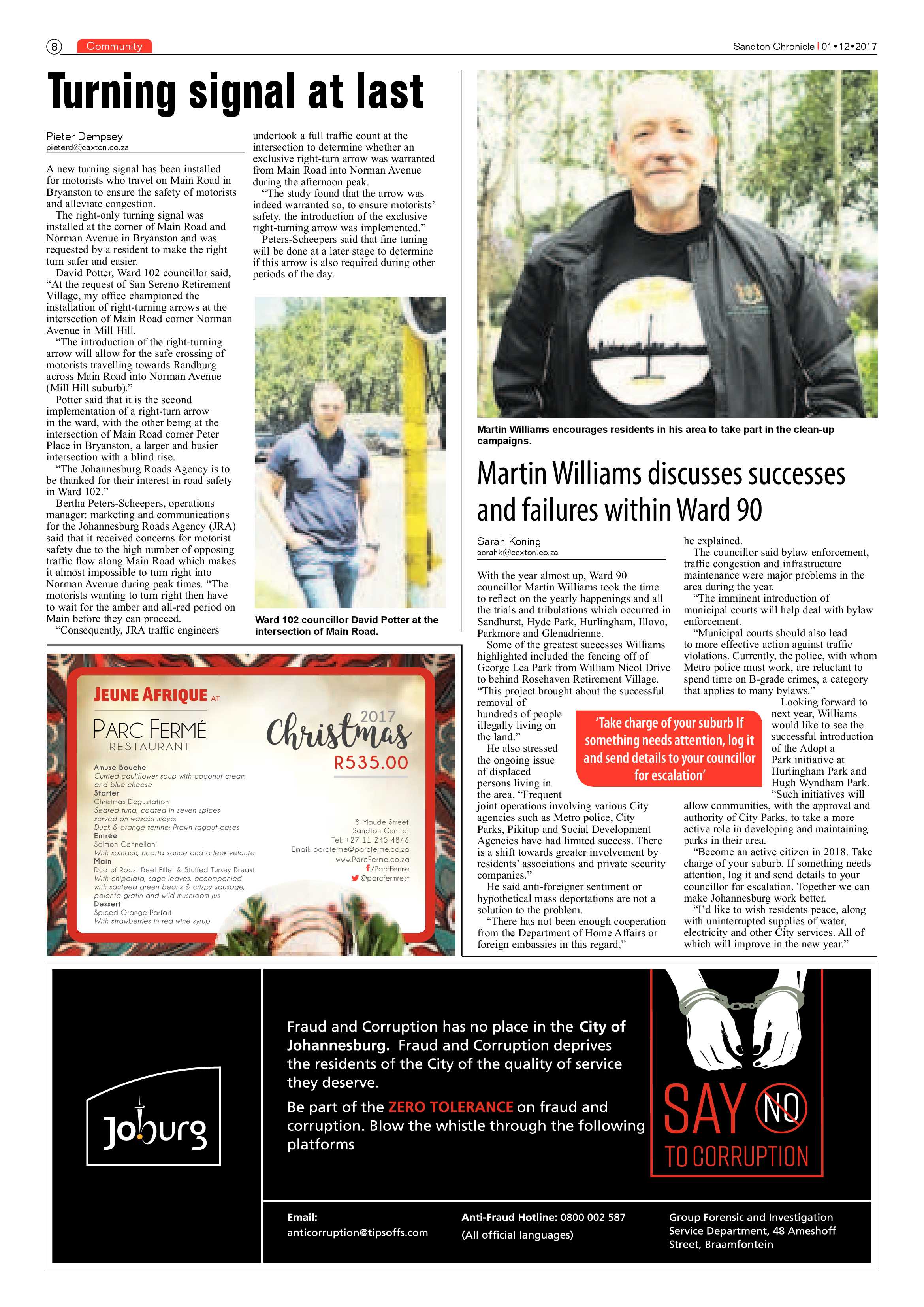 Sandton Chronicle  1 December page 8