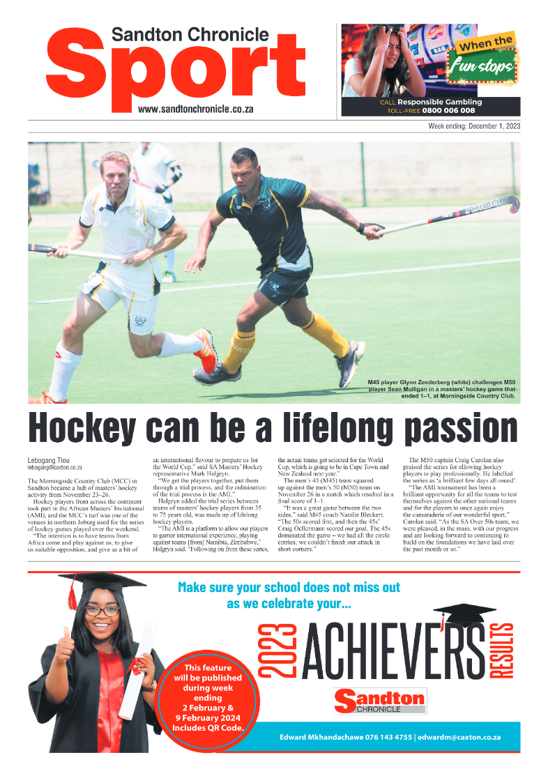 Sandton Chronicle 1 December 2023 page 12