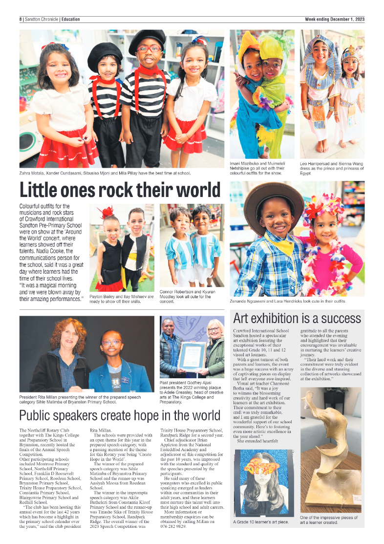 Sandton Chronicle 1 December 2023 page 8