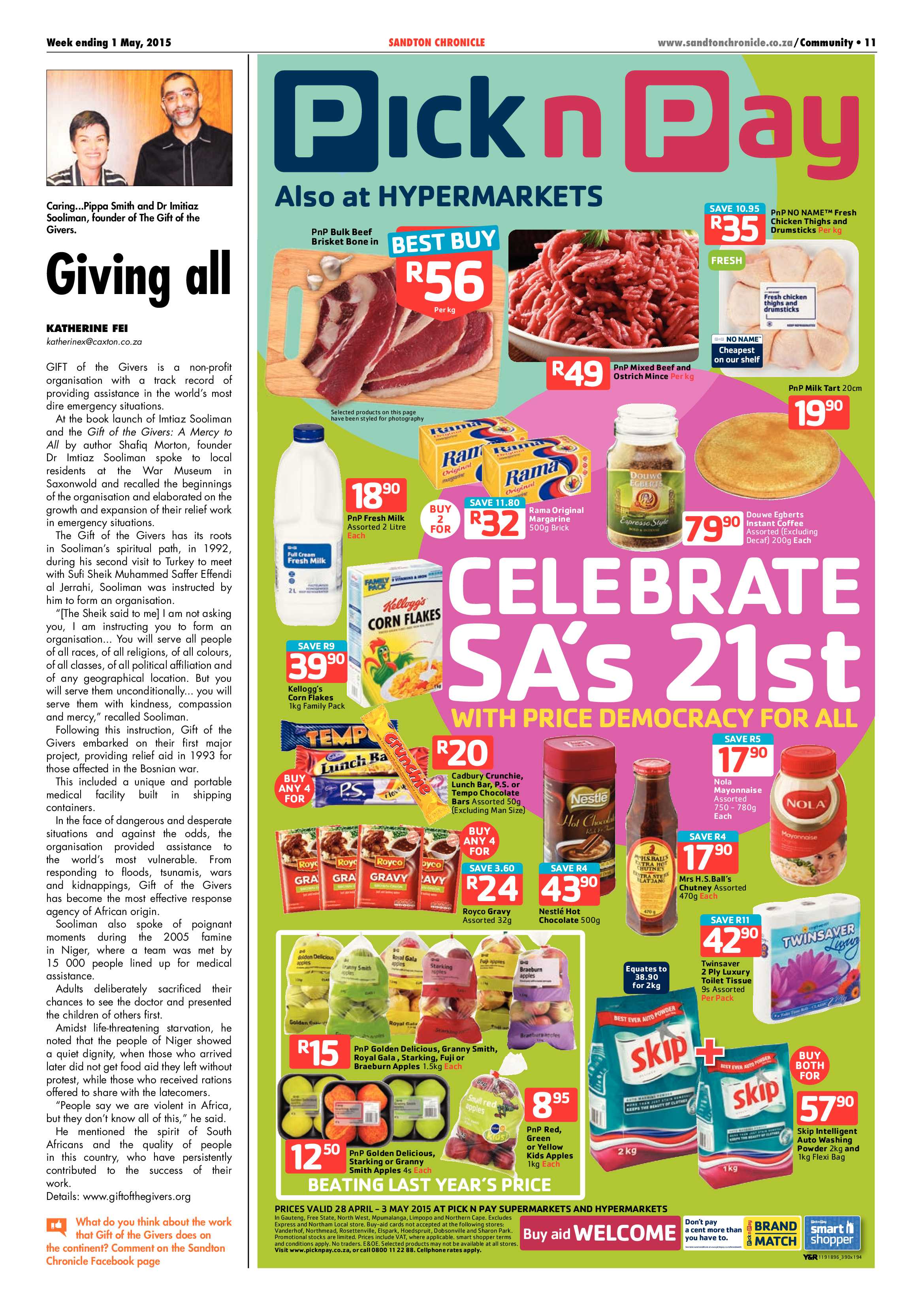 Sandton Chronicle 1 May 2015 page 11