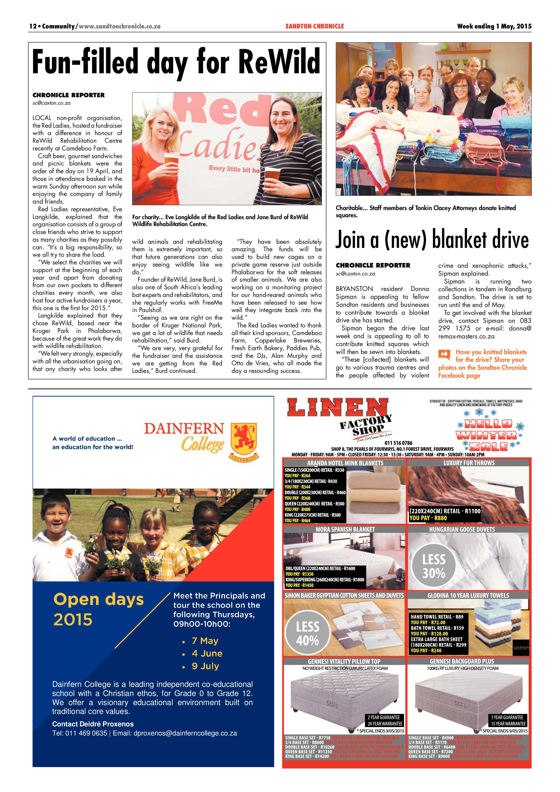 Sandton Chronicle 1 May 2015 page 12