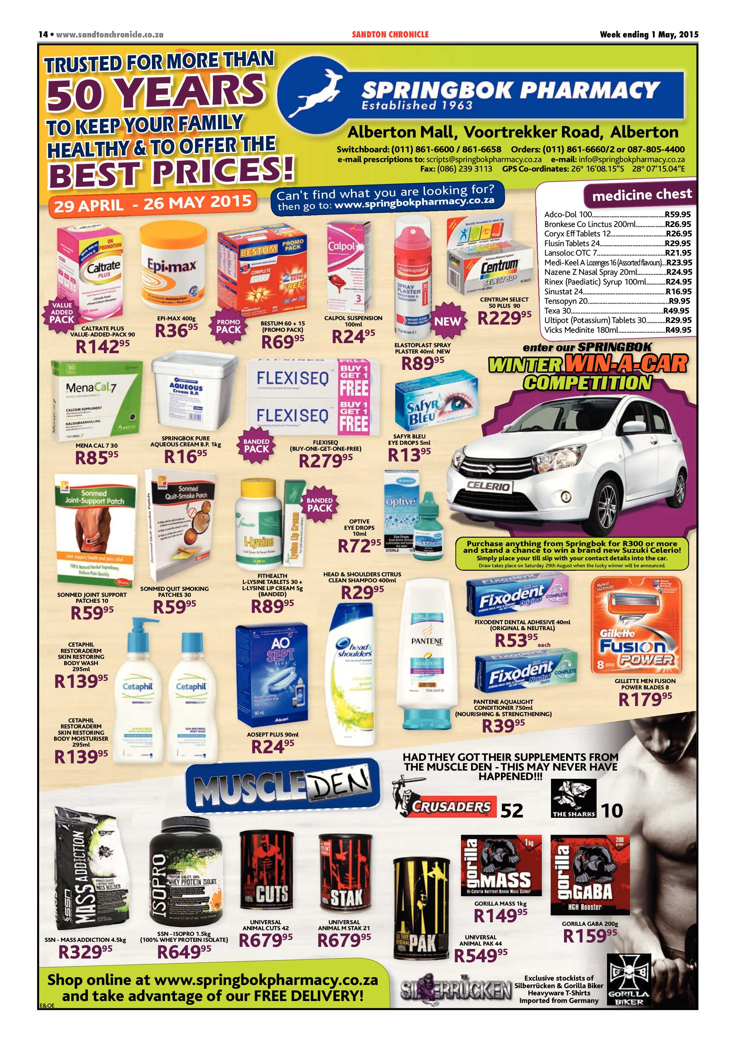 Sandton Chronicle 1 May 2015 page 14