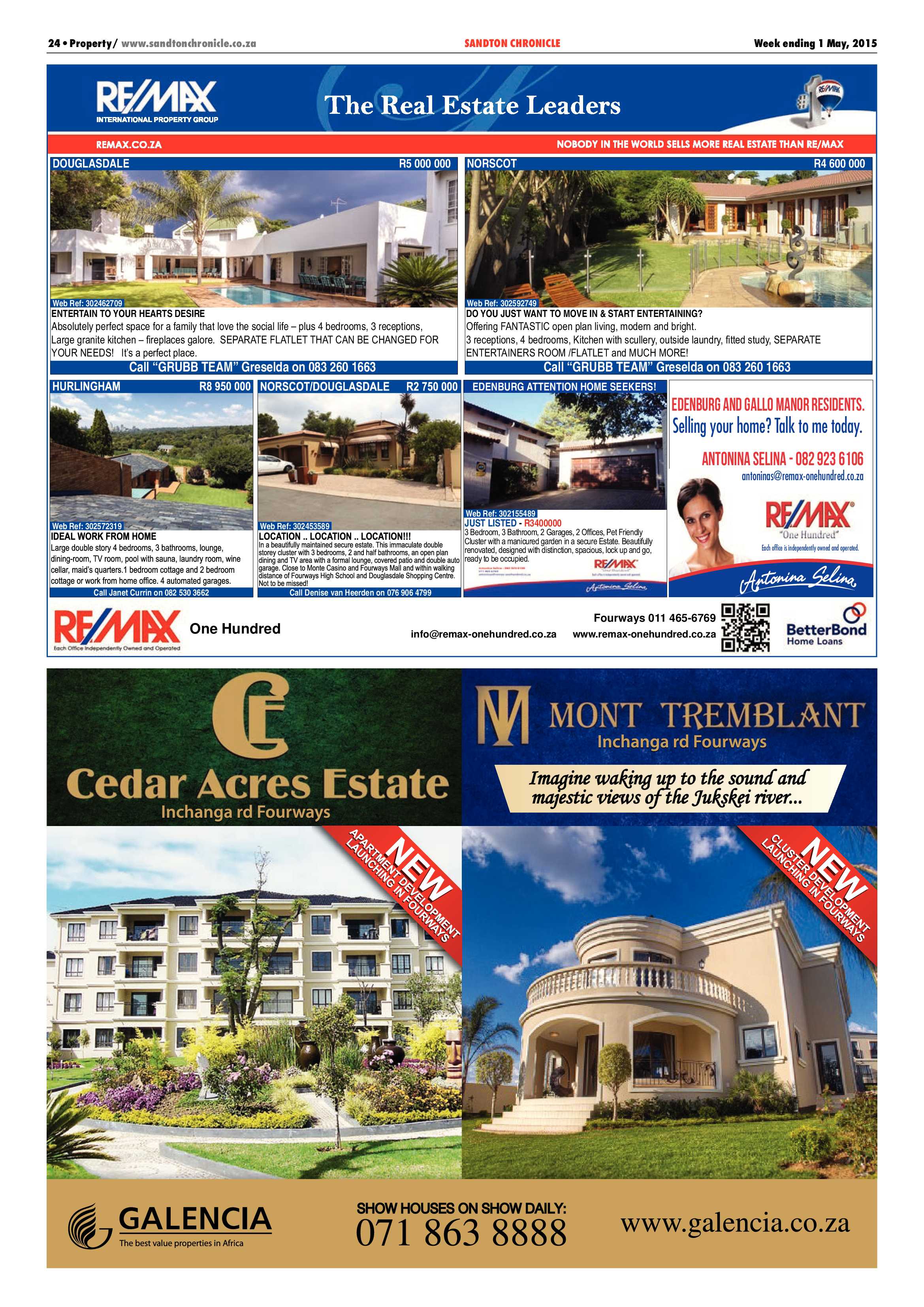 Sandton Chronicle 1 May 2015 page 24