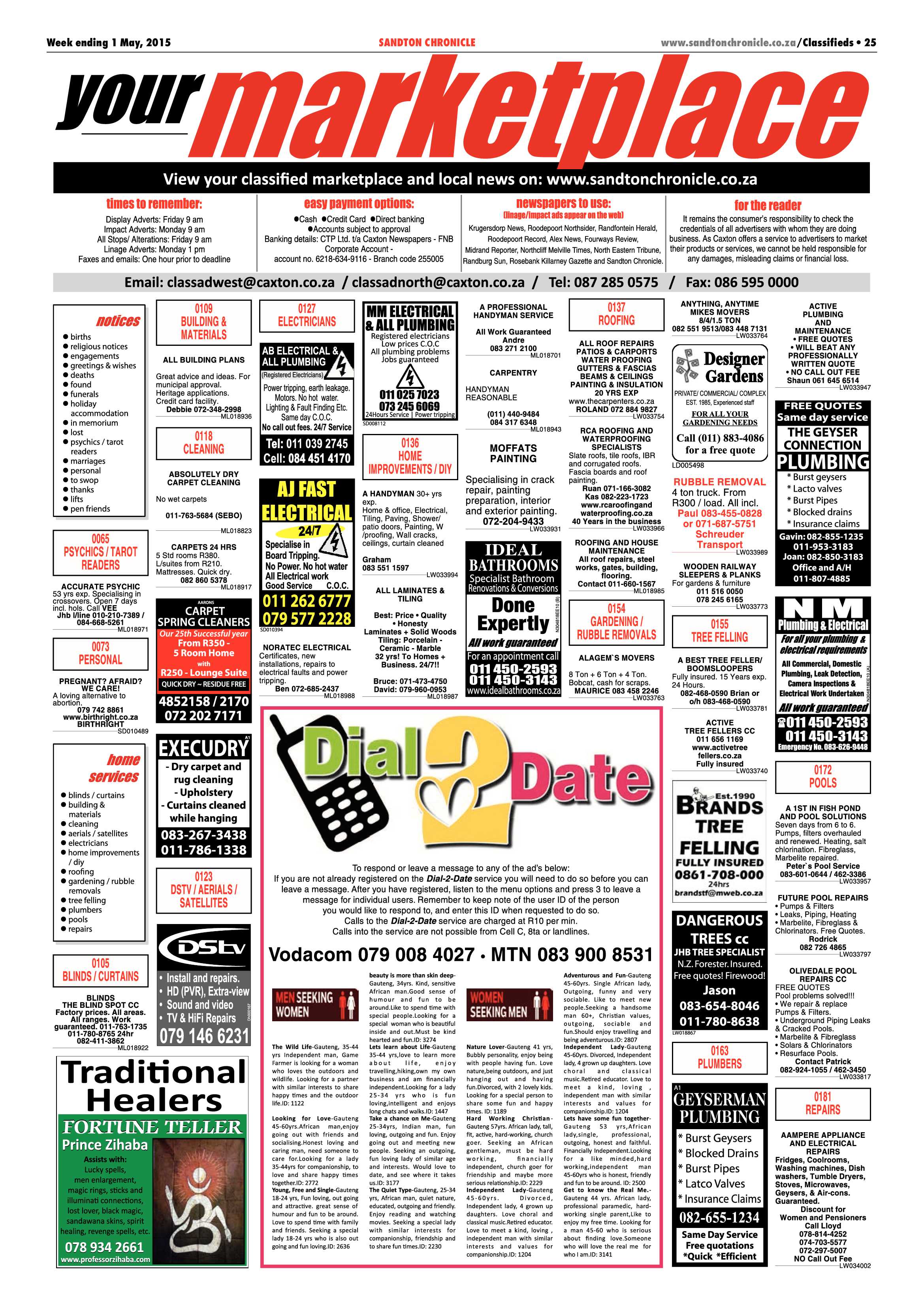 Sandton Chronicle 1 May 2015 page 25