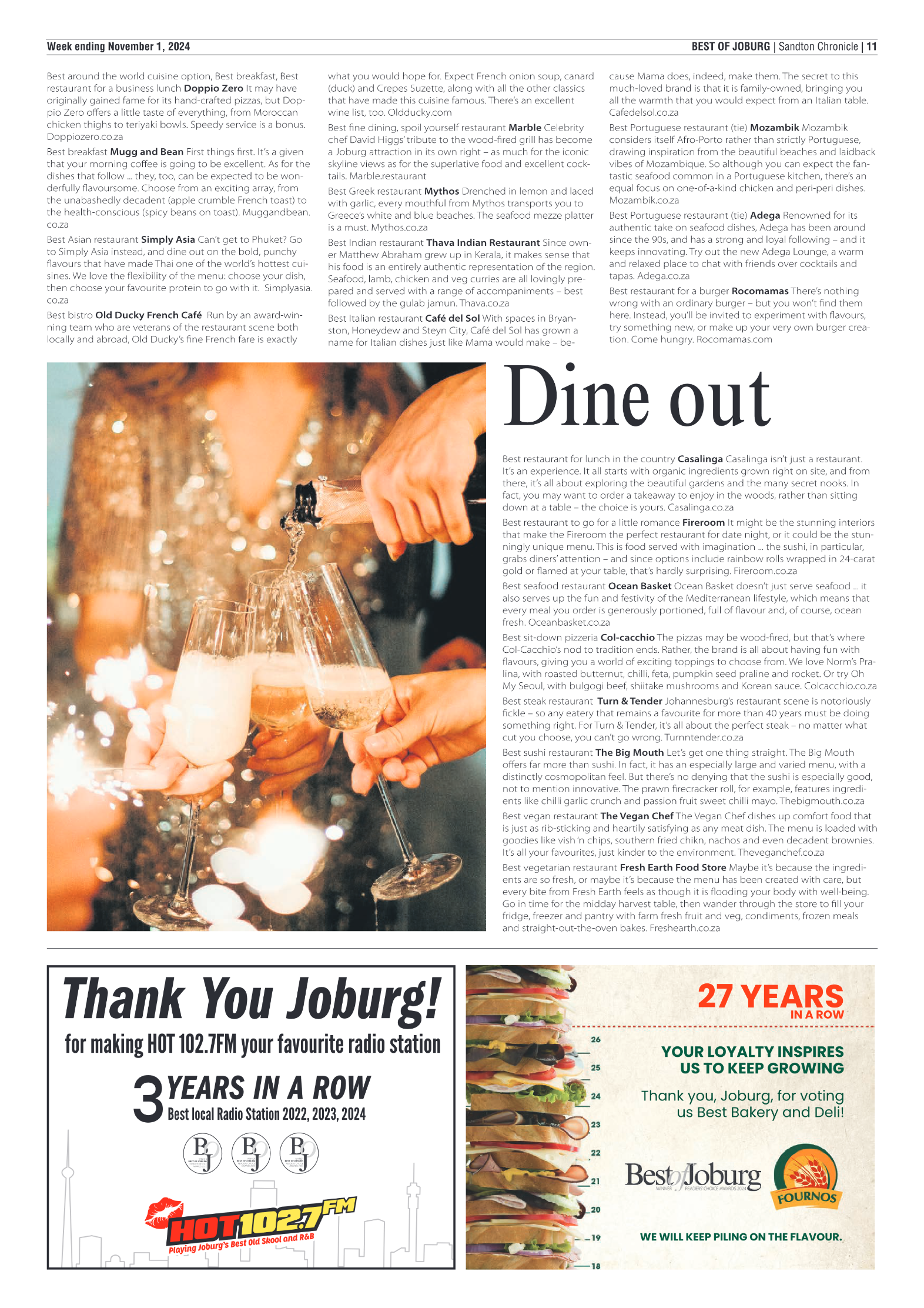 Sandton Chronicle 1 November 2024 page 11