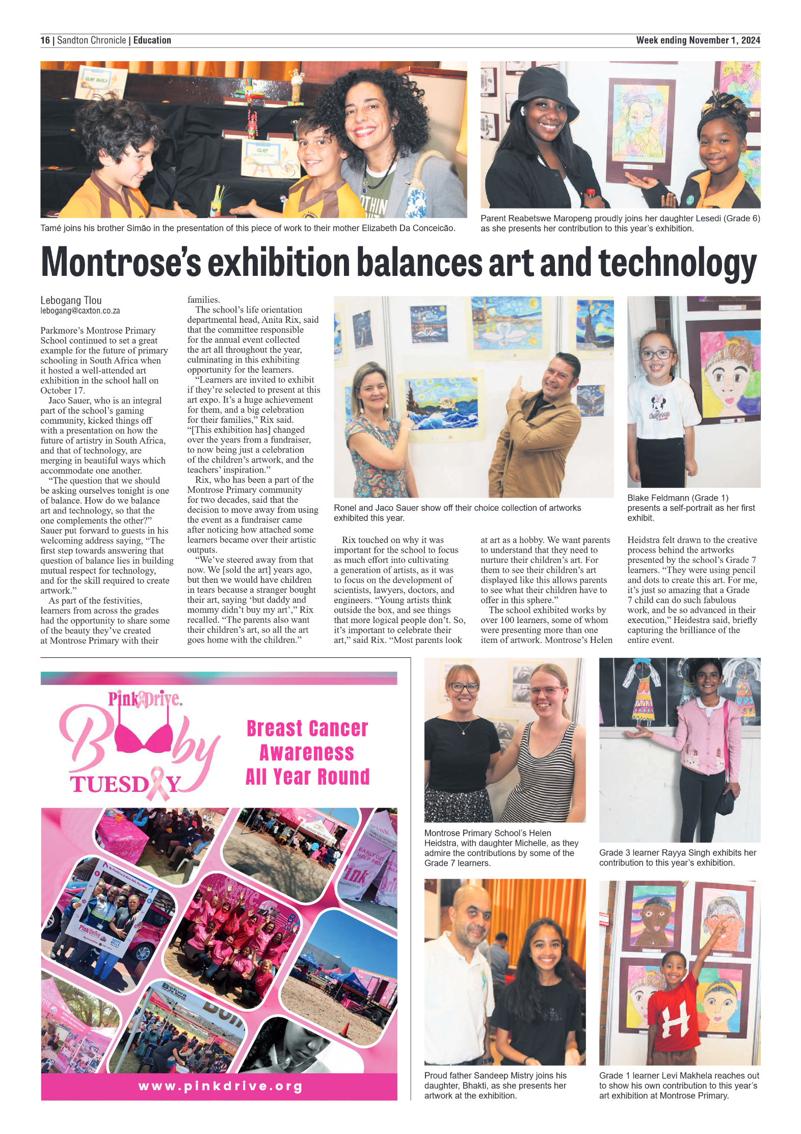 Sandton Chronicle 1 November 2024 page 16