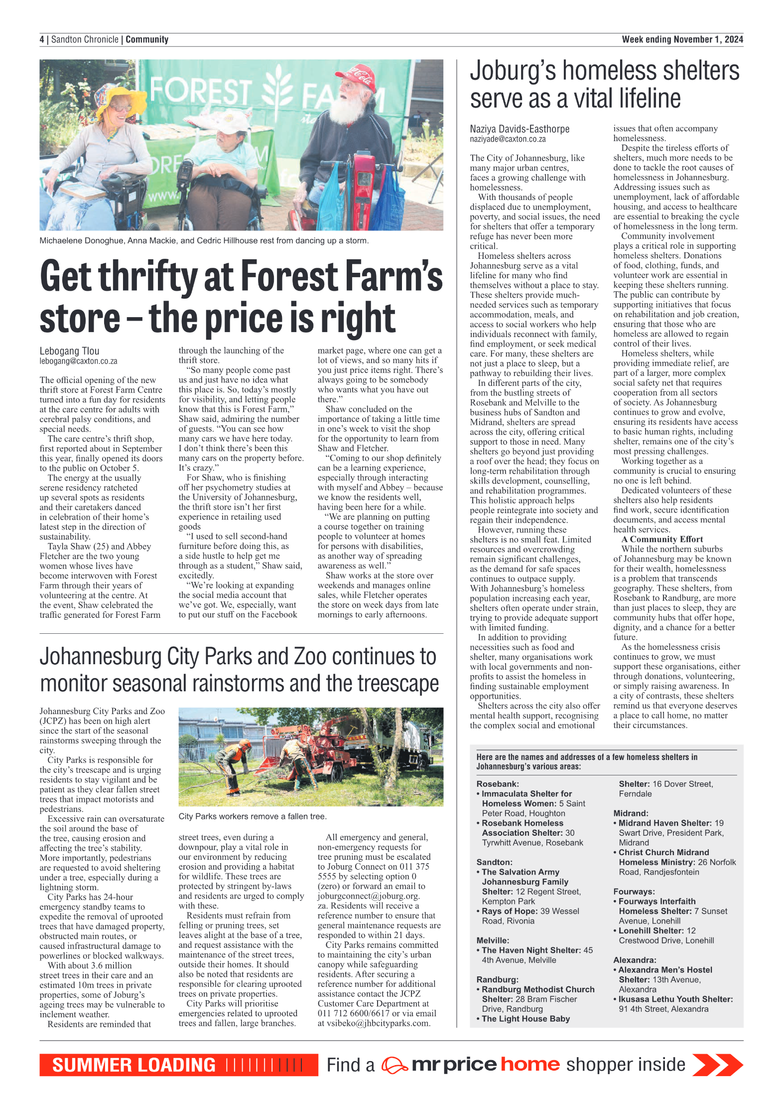 Sandton Chronicle 1 November 2024 page 4