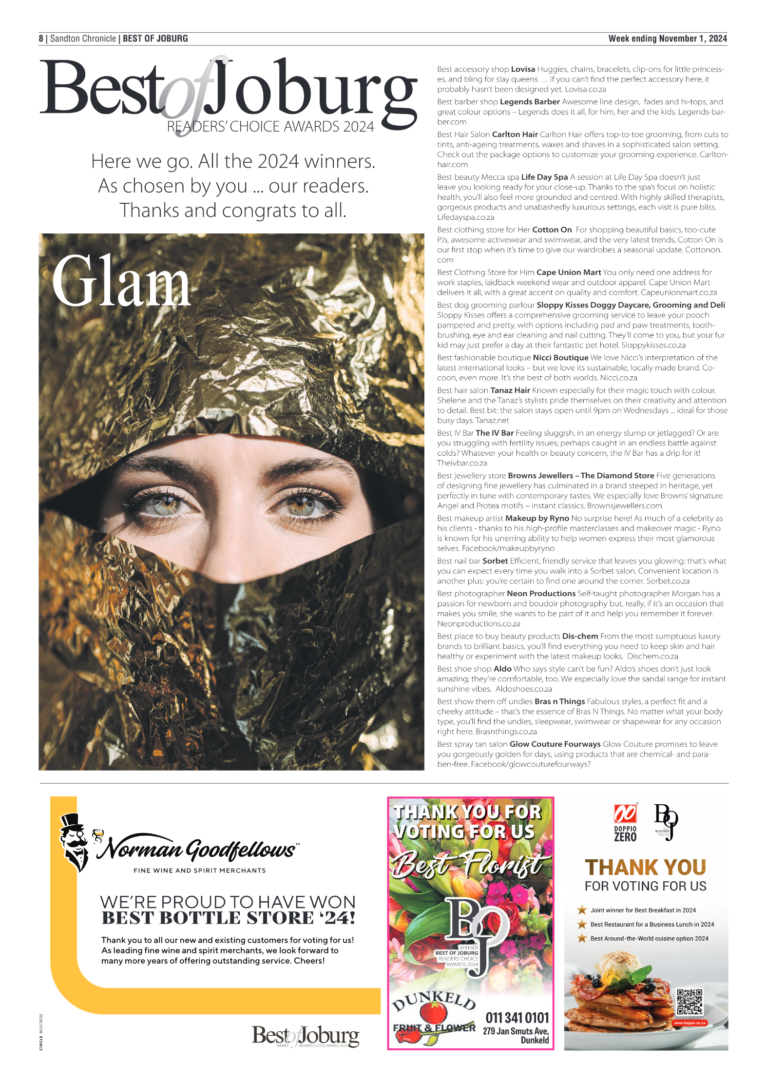 Sandton Chronicle 1 November 2024 page 8