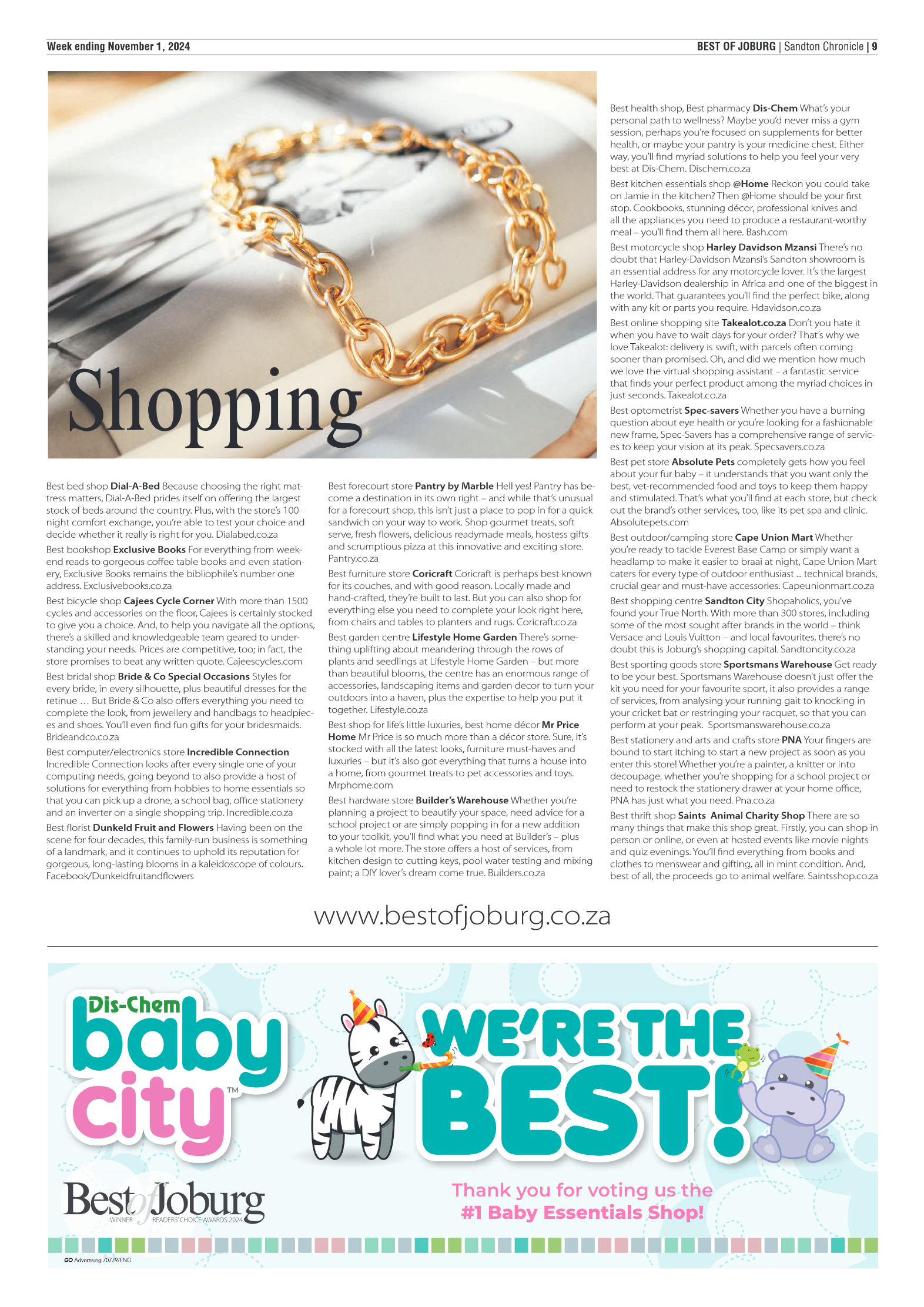 Sandton Chronicle 1 November 2024 page 9