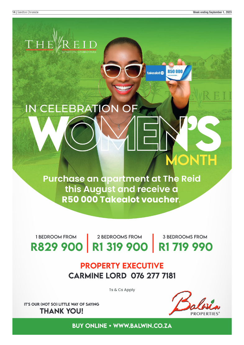 Sandton Chronicle 1 September 2023 page 14