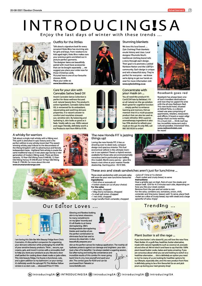 Sandton Chronicle 20 August 2021 page 7