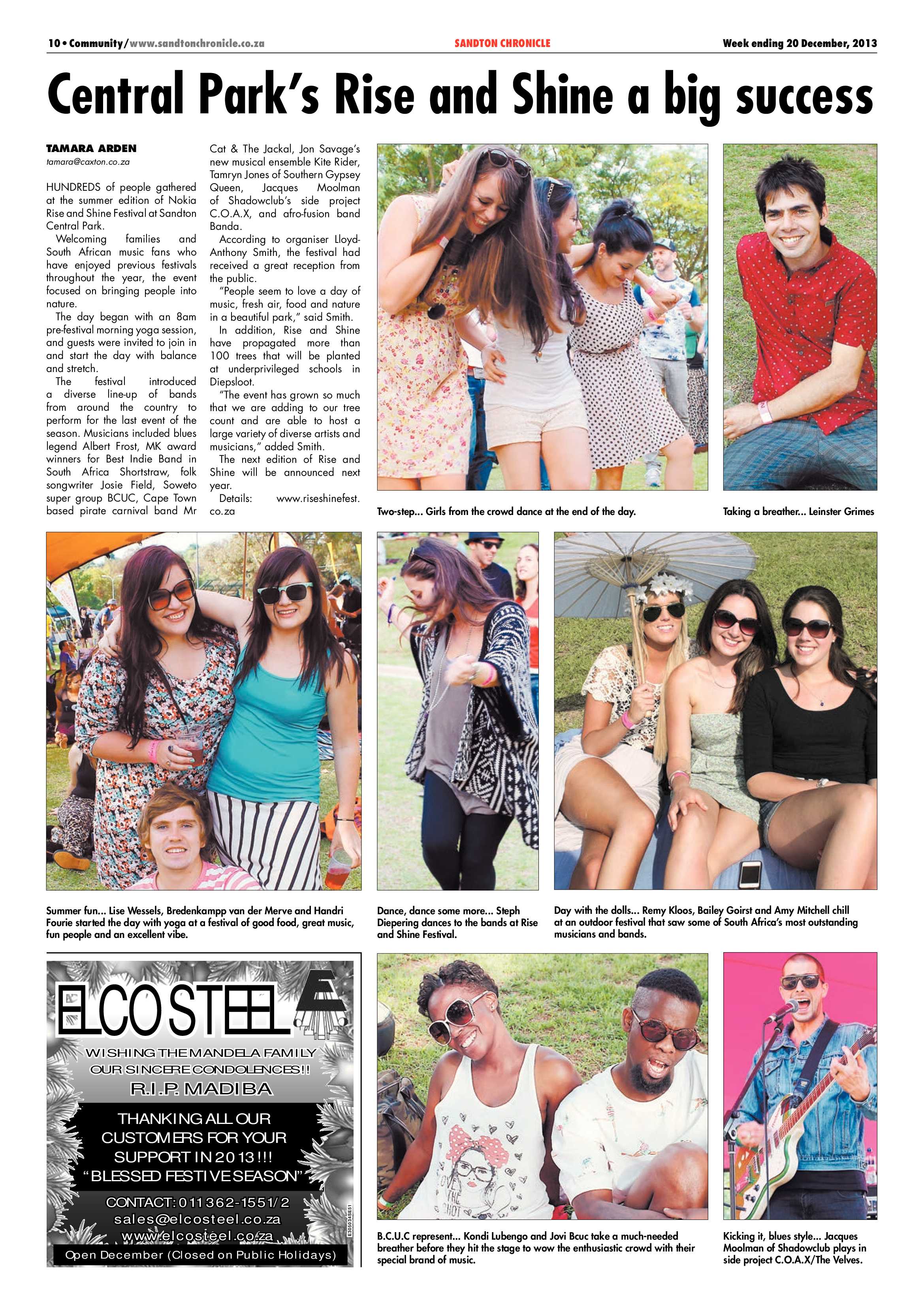 Sandton Chronicle 20 December 2013 page 10