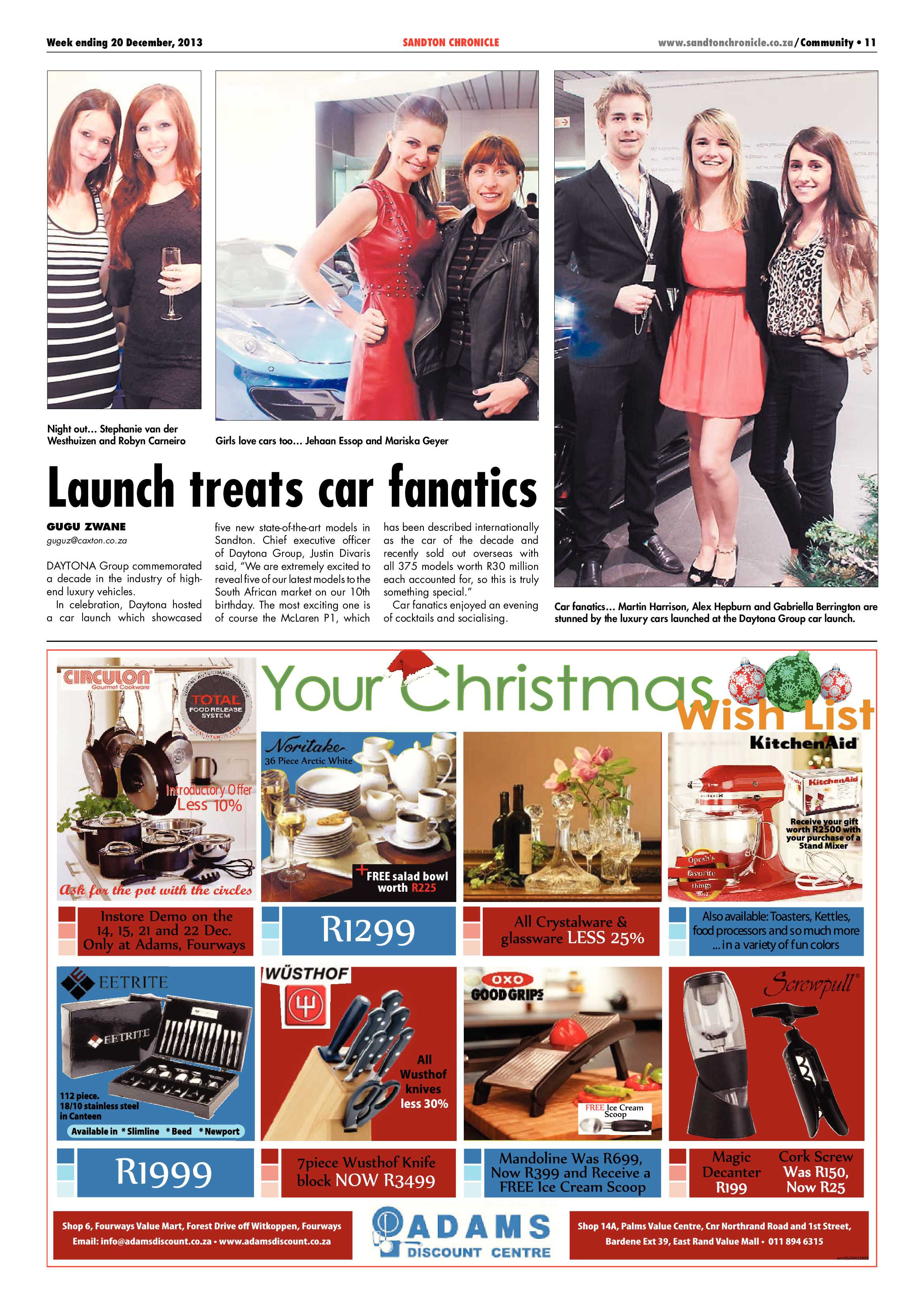 Sandton Chronicle 20 December 2013 page 11