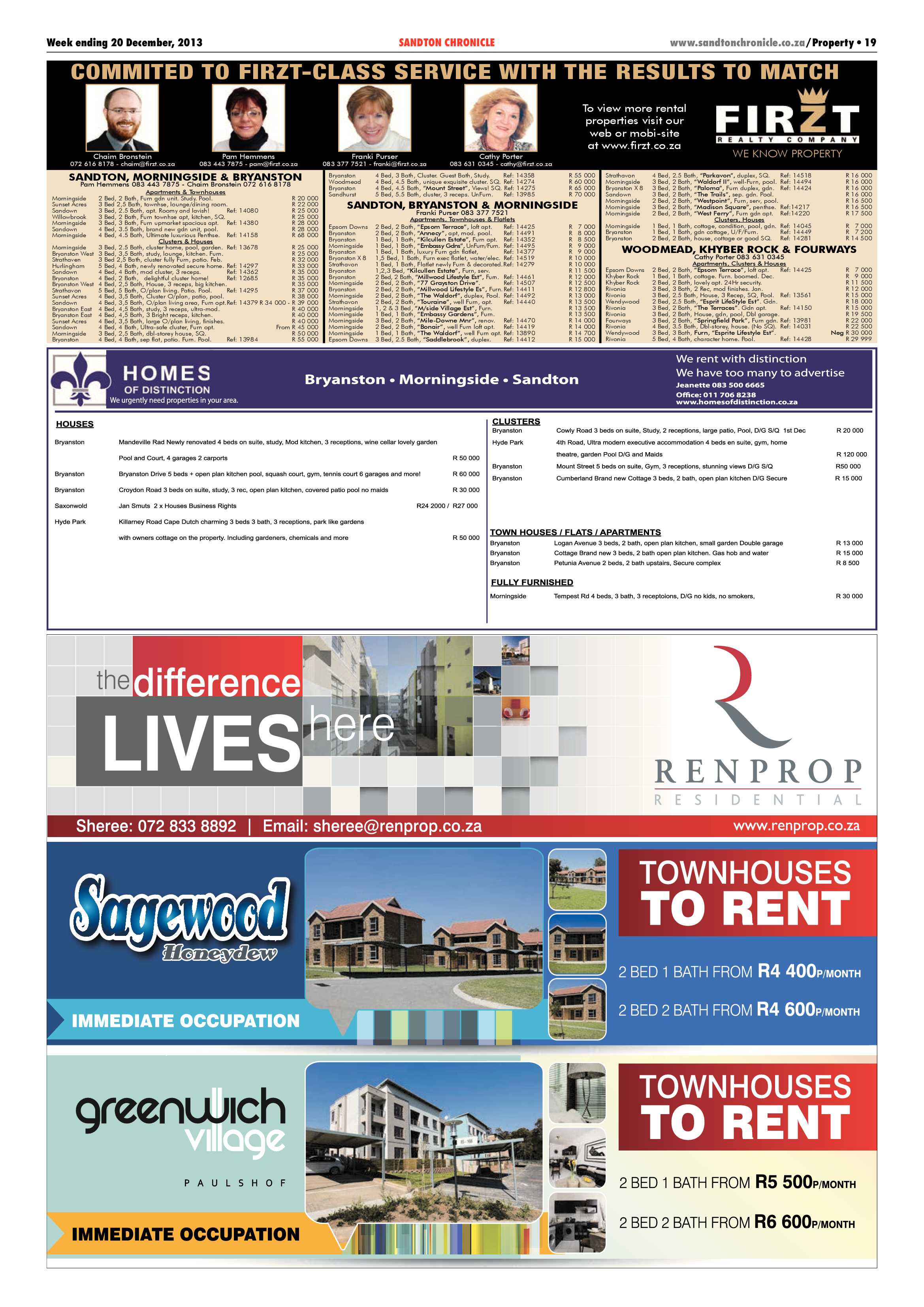 Sandton Chronicle 20 December 2013 page 19