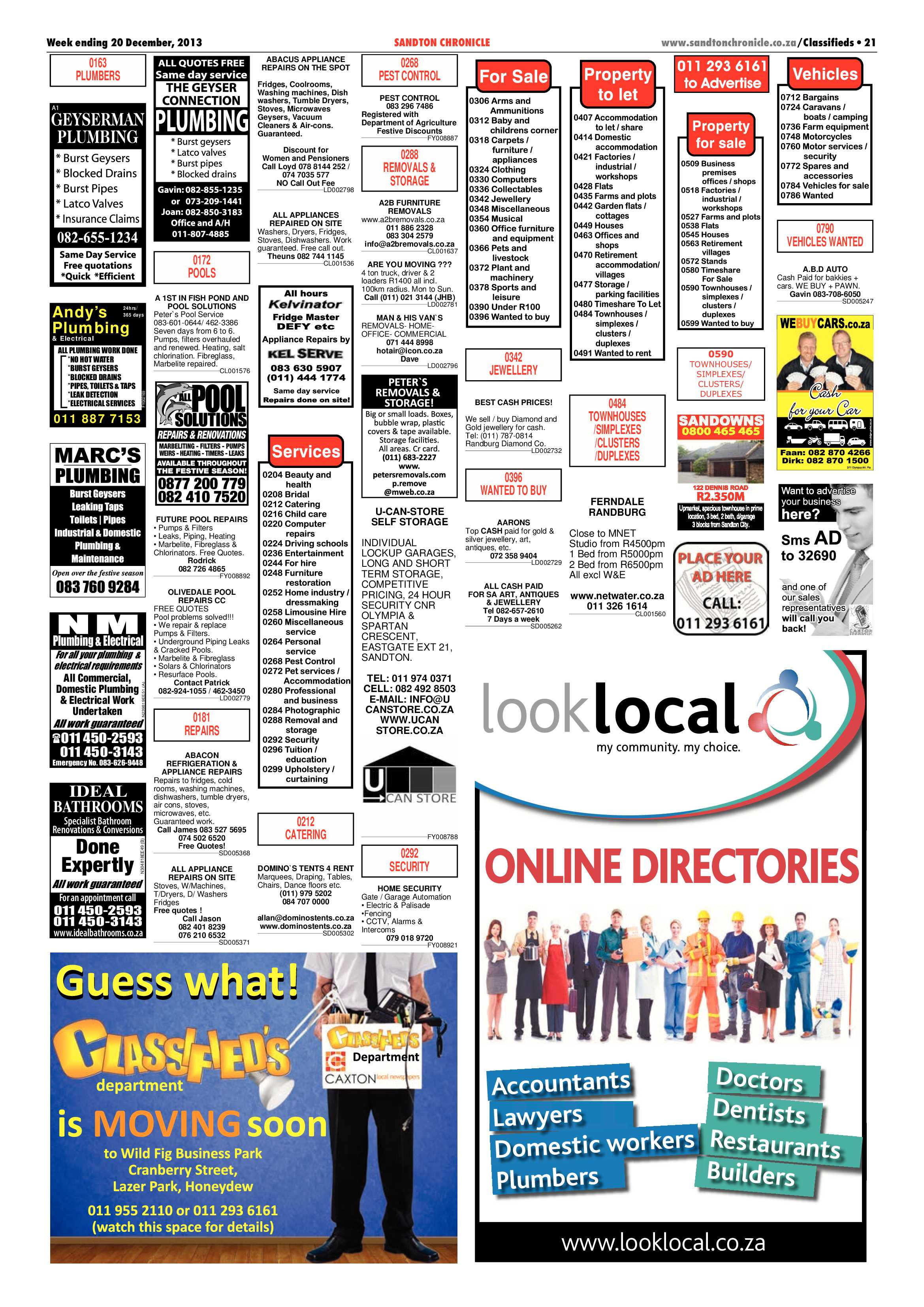 Sandton Chronicle 20 December 2013 page 21