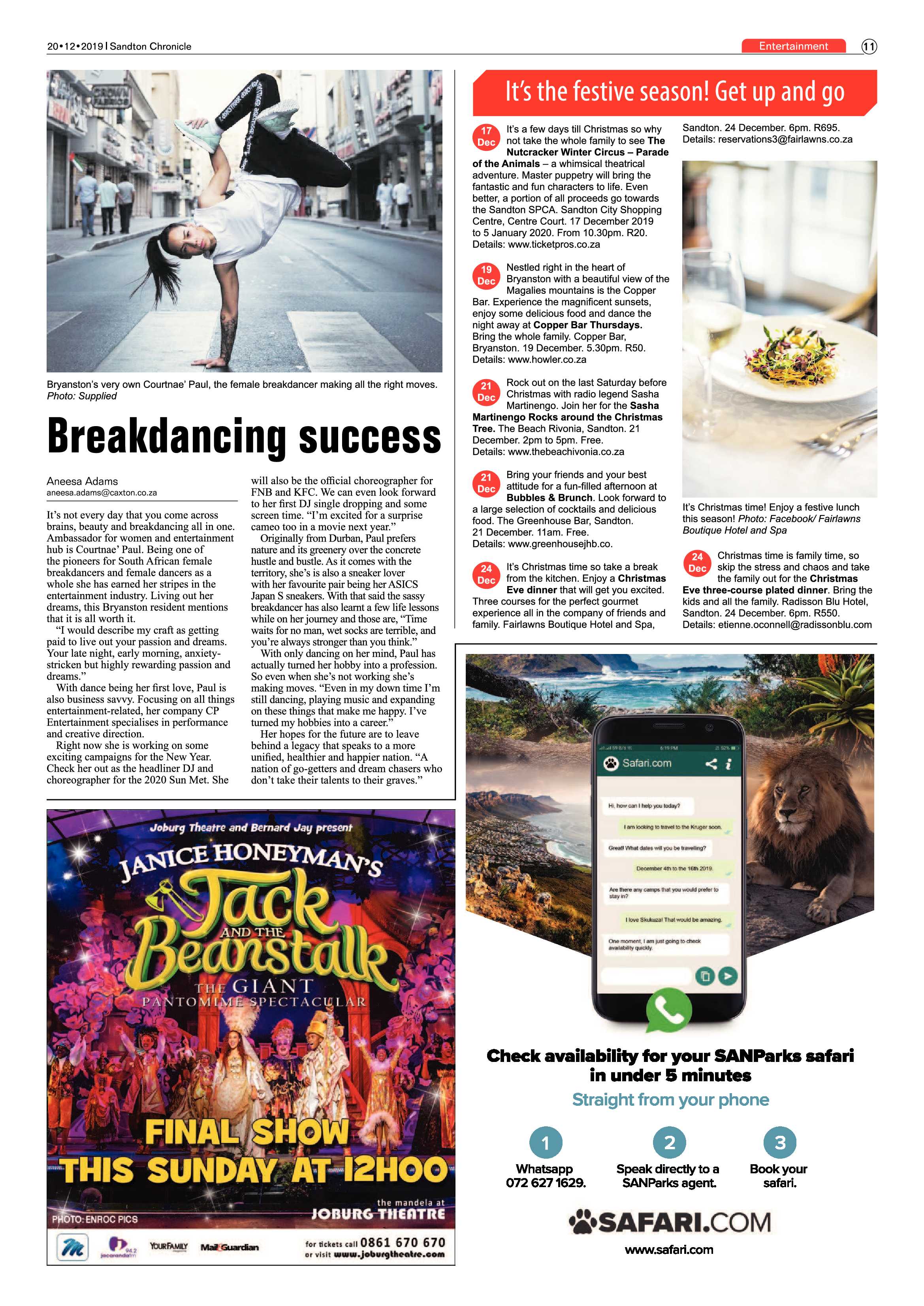 Sandton Chronicle 20 December 2019 page 11