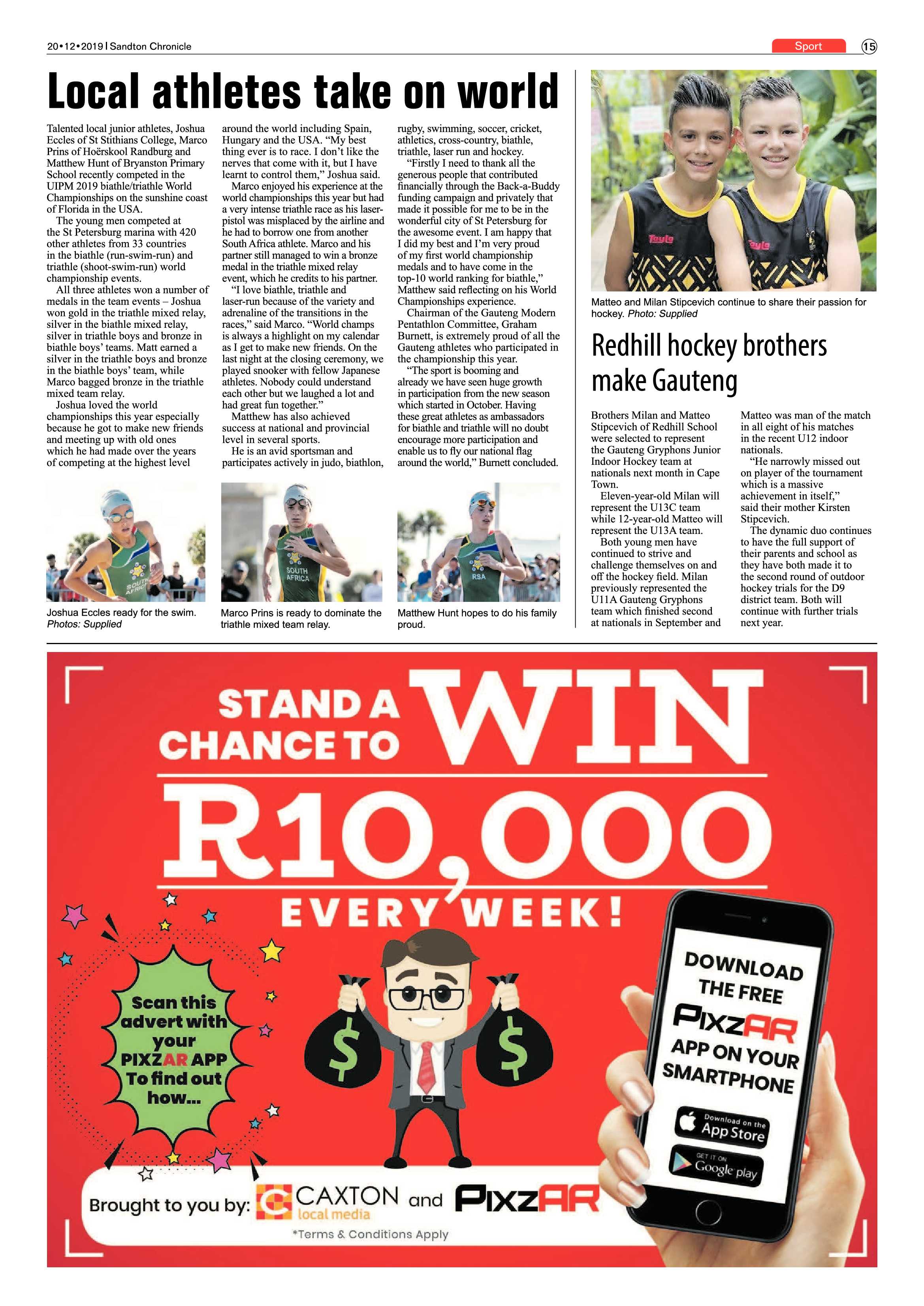 Sandton Chronicle 20 December 2019 page 15