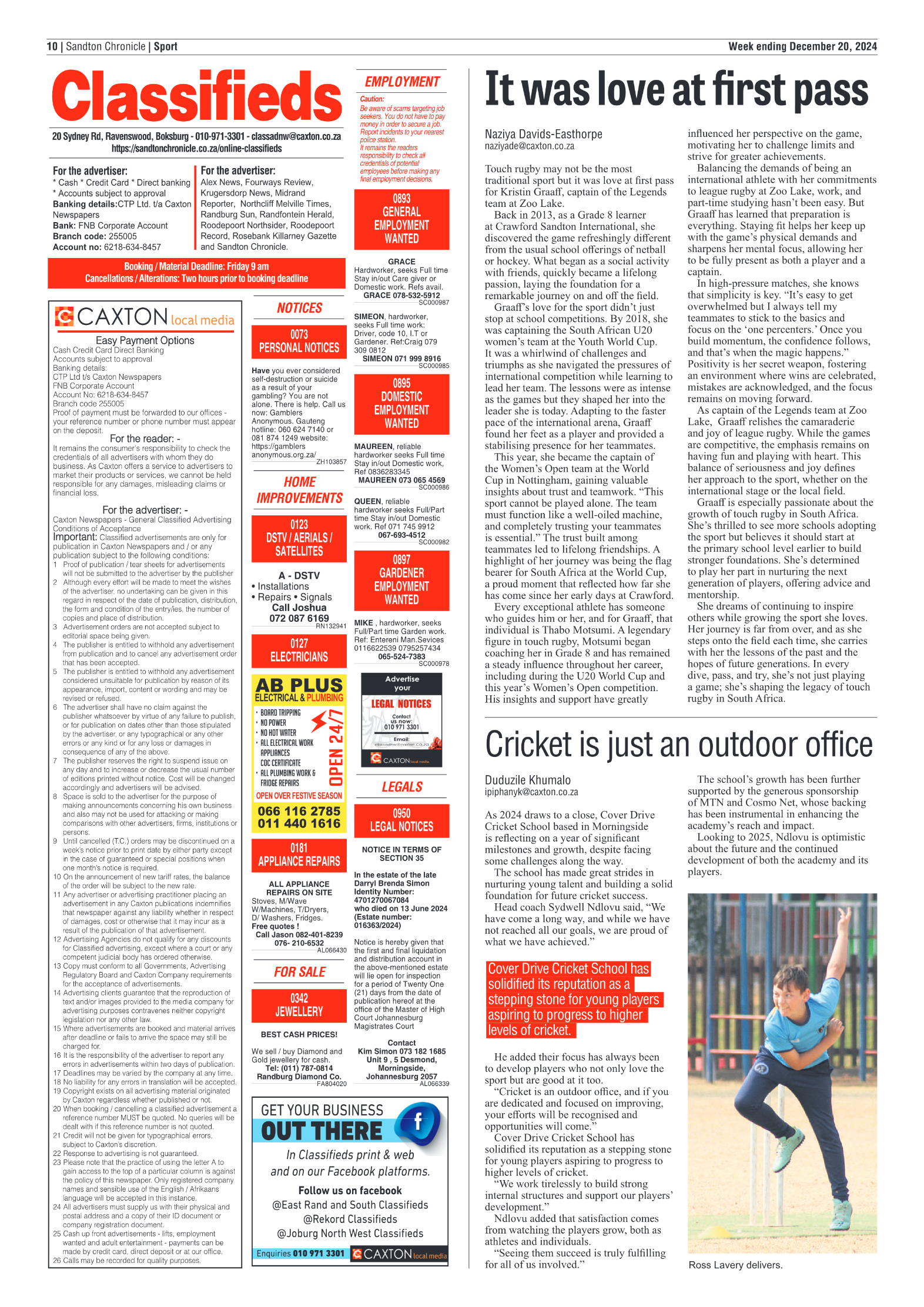 Sandton Chronicle 20 December 2024 page 10