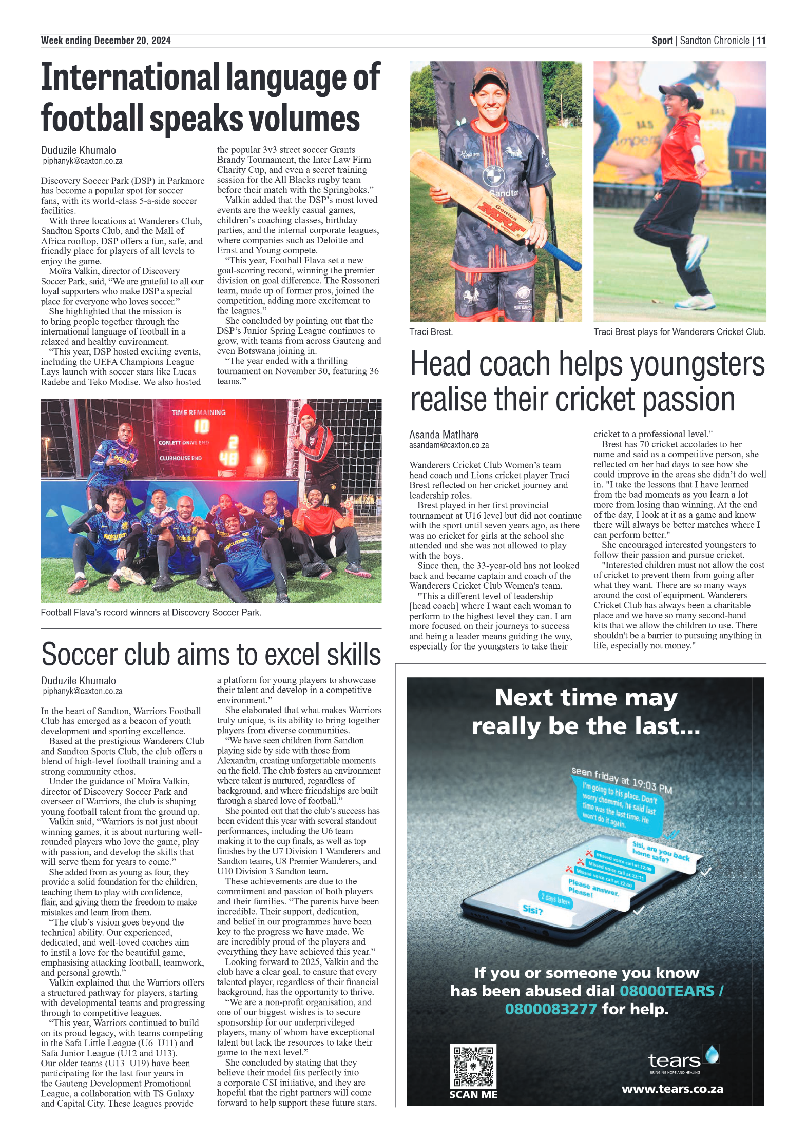 Sandton Chronicle 20 December 2024 page 11