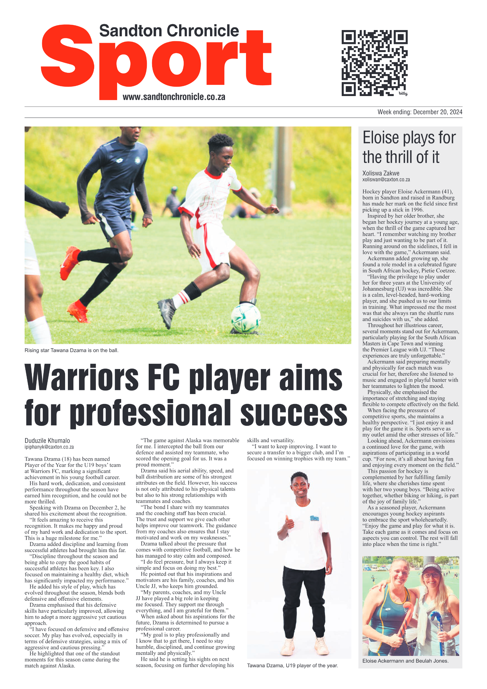 Sandton Chronicle 20 December 2024 page 12