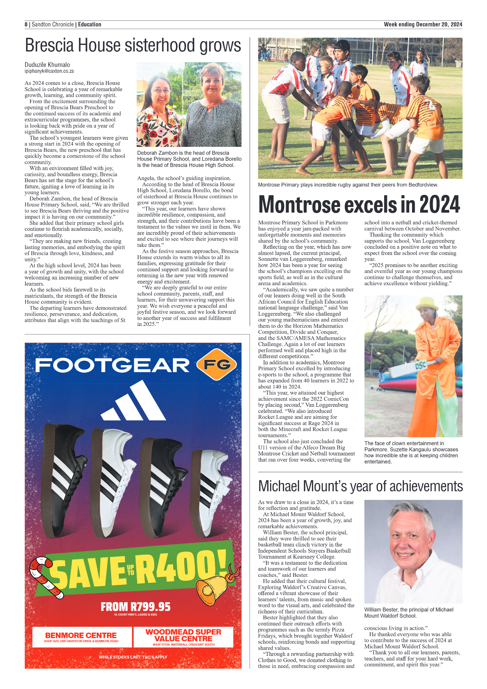 Sandton Chronicle 20 December 2024 page 8