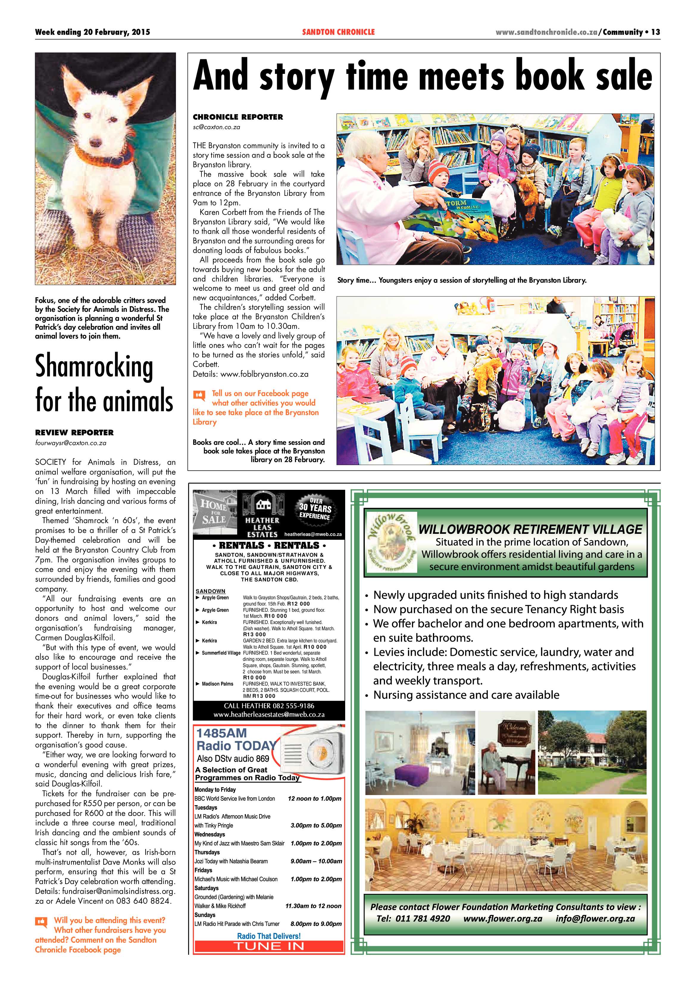 Sandton Chronicle 20 February 2015 page 13