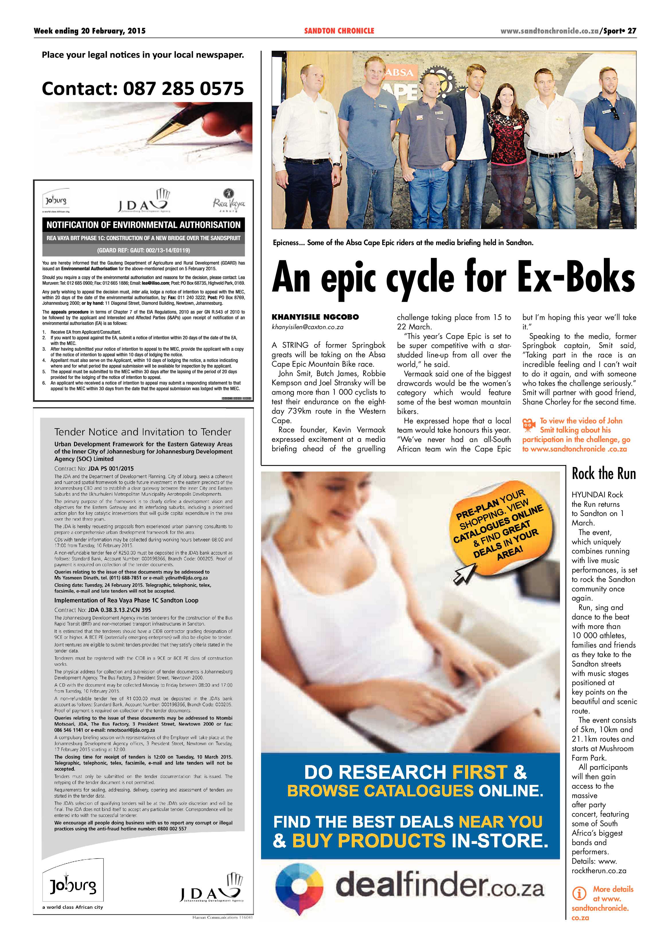 Sandton Chronicle 20 February 2015 page 39